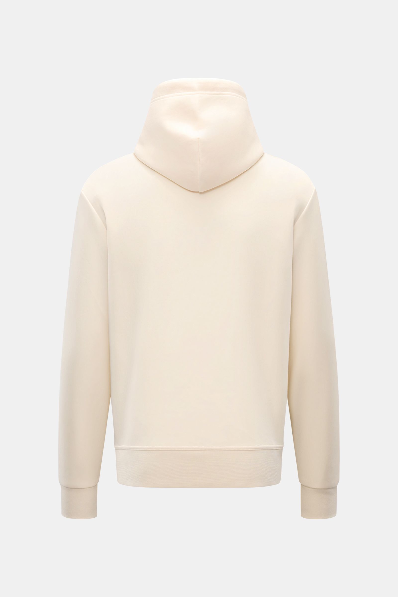 Rückansicht Polo Ralph Lauren Kapuzenpullover creme, Jersey aus Baumwolle und Microfaser, weicher Griff, Regular Fit, Kapuze mit Tunnelzug, Kängurutasche, Logo-Stitching, breite Bündchen.