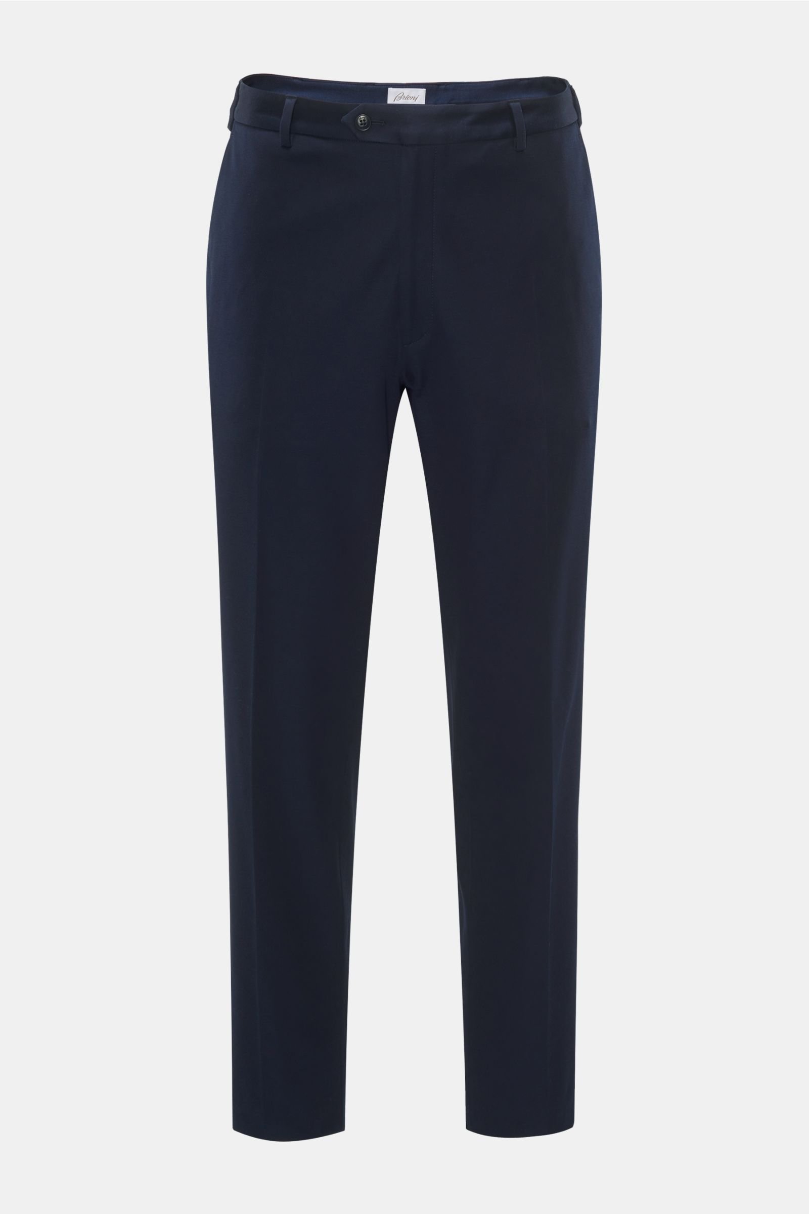 Jersey cotton trousers navy