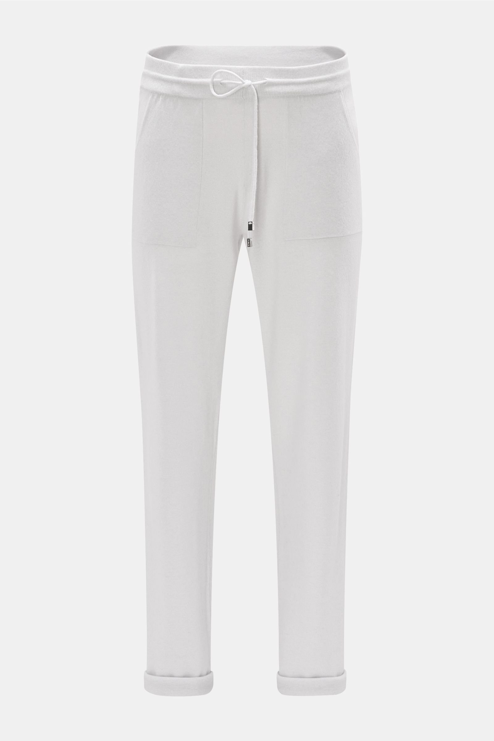 Cashmere jogger pants light grey