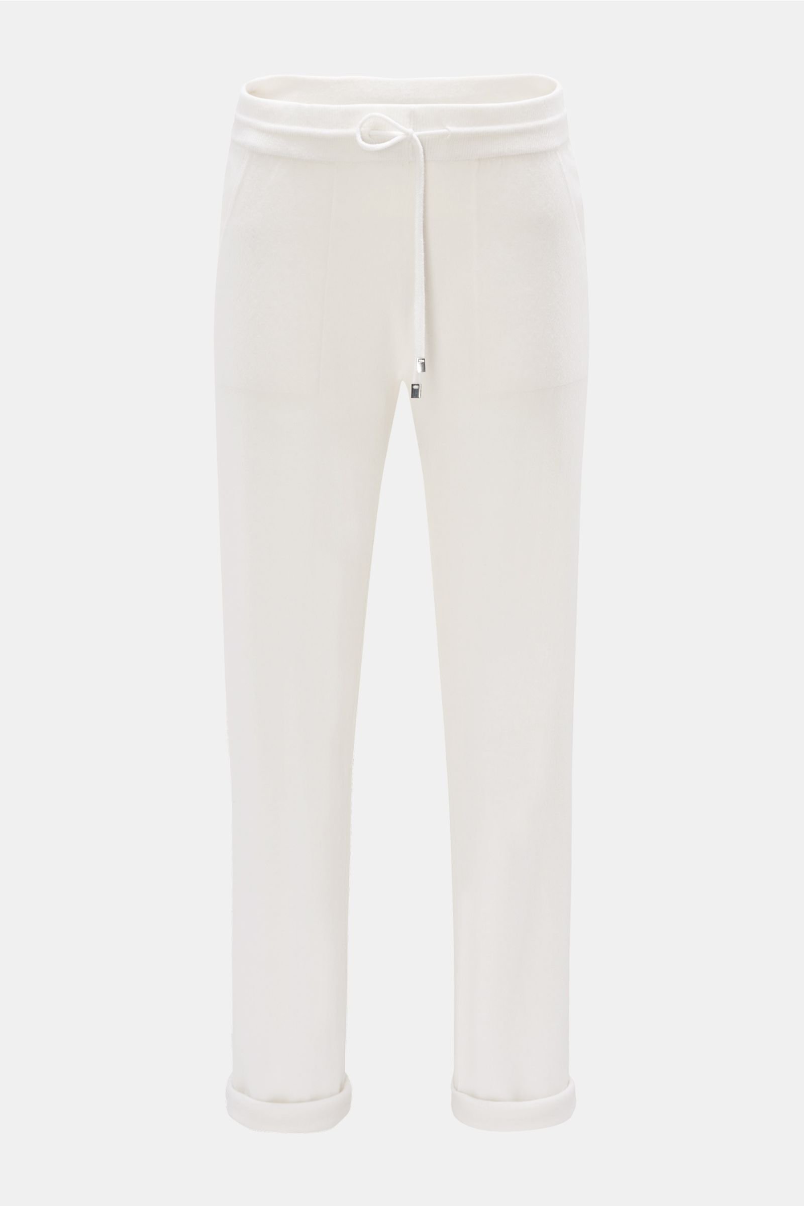 Cashmere jogger pants off-white