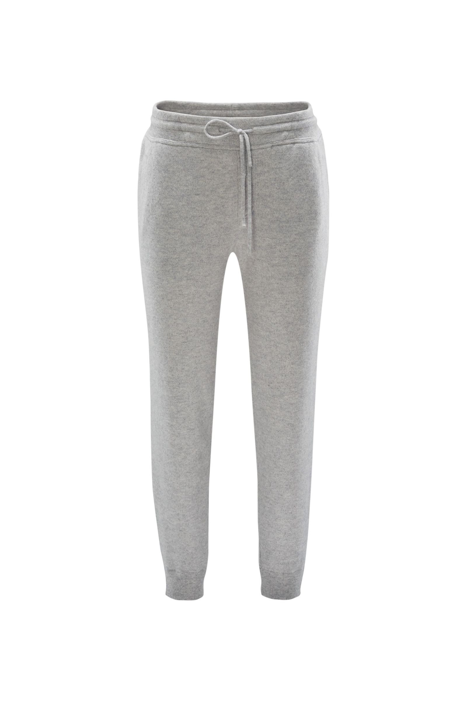 Cashmere jogger pants light grey