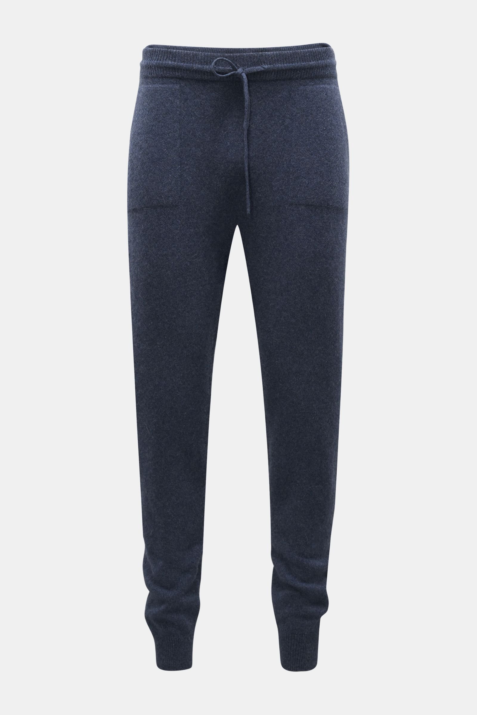 VON BRAUN cashmere jogger pants grey-blue