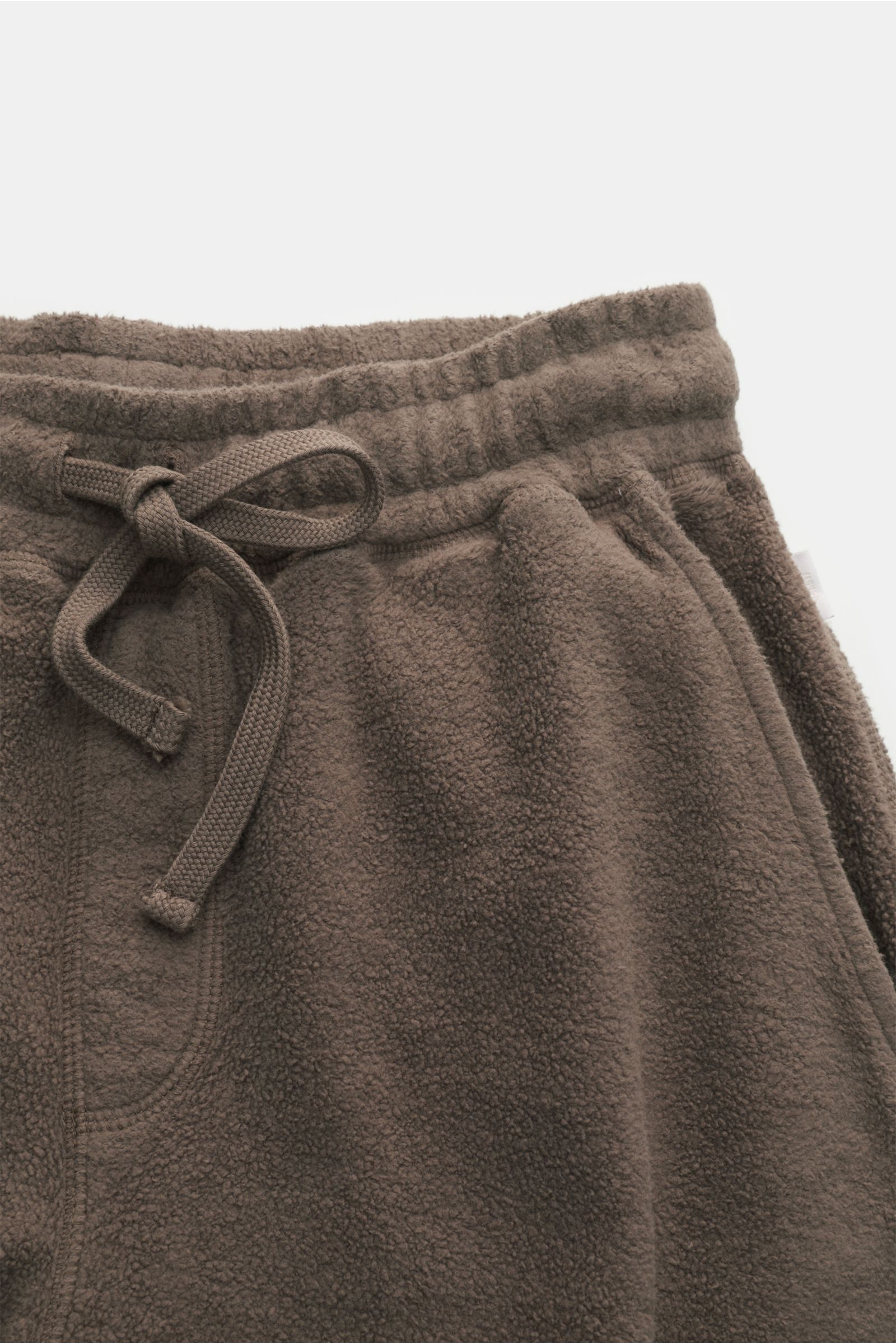 04651/ A trip in a bag Fleece-Cargo-Sweathose 'Oyster' graubraun