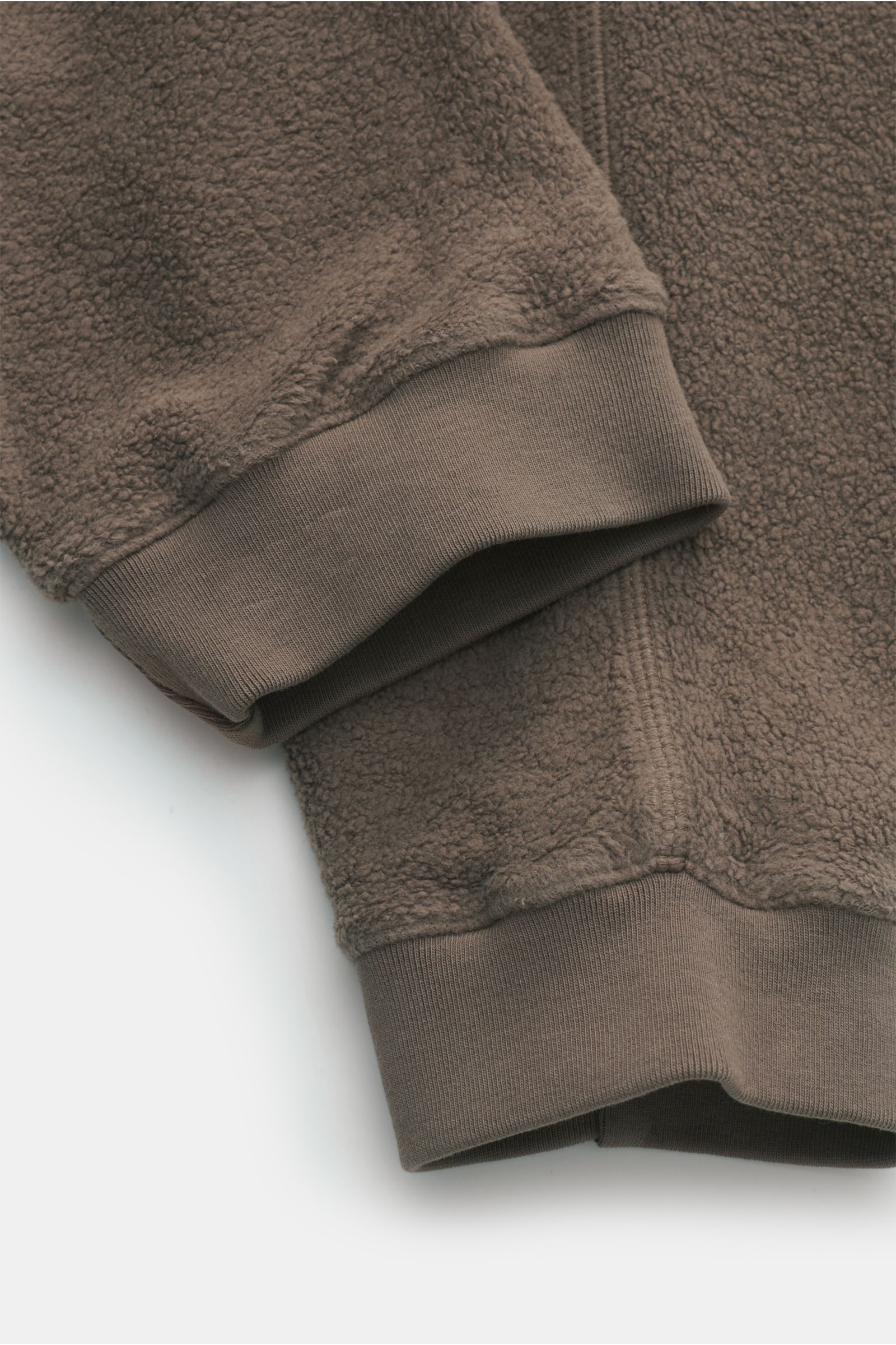 04651/ A trip in a bag Fleece-Cargo-Sweathose 'Oyster' graubraun