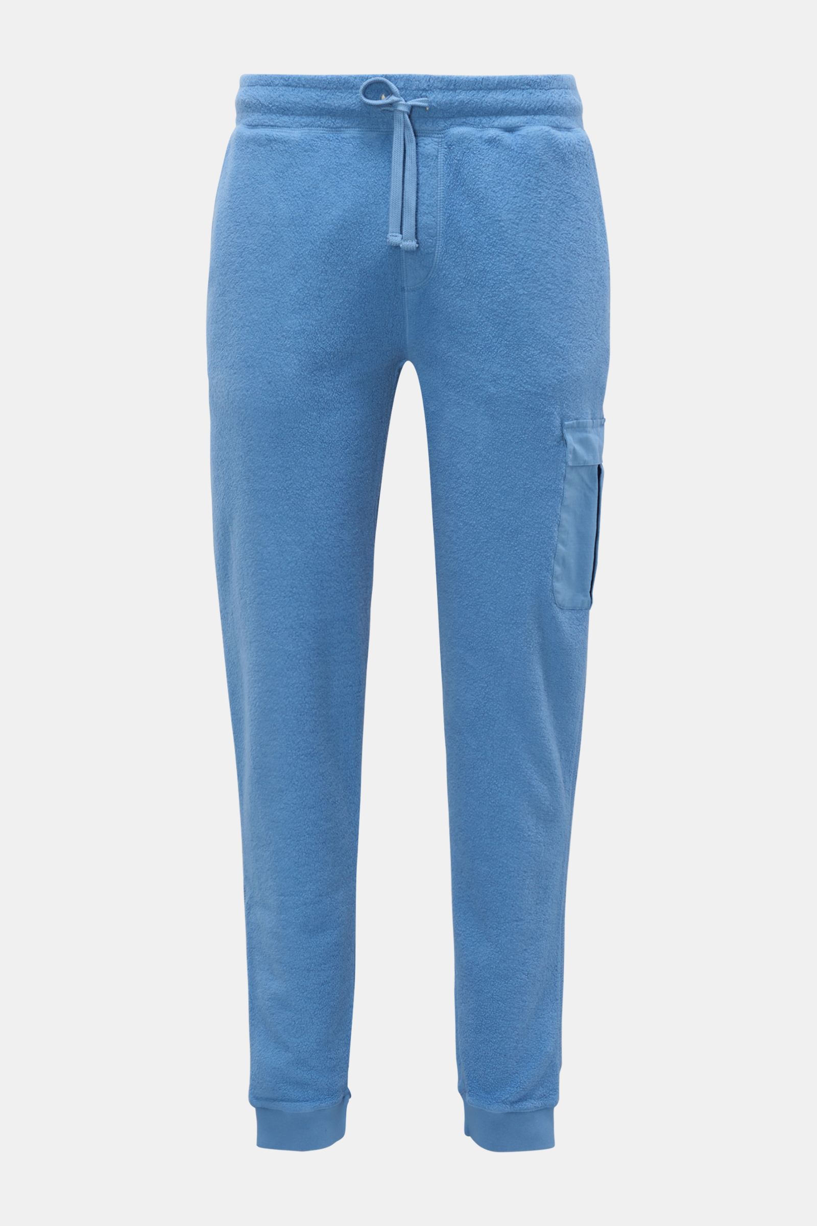 04651/ A trip in a bag Fleece cargo jogger pants blue