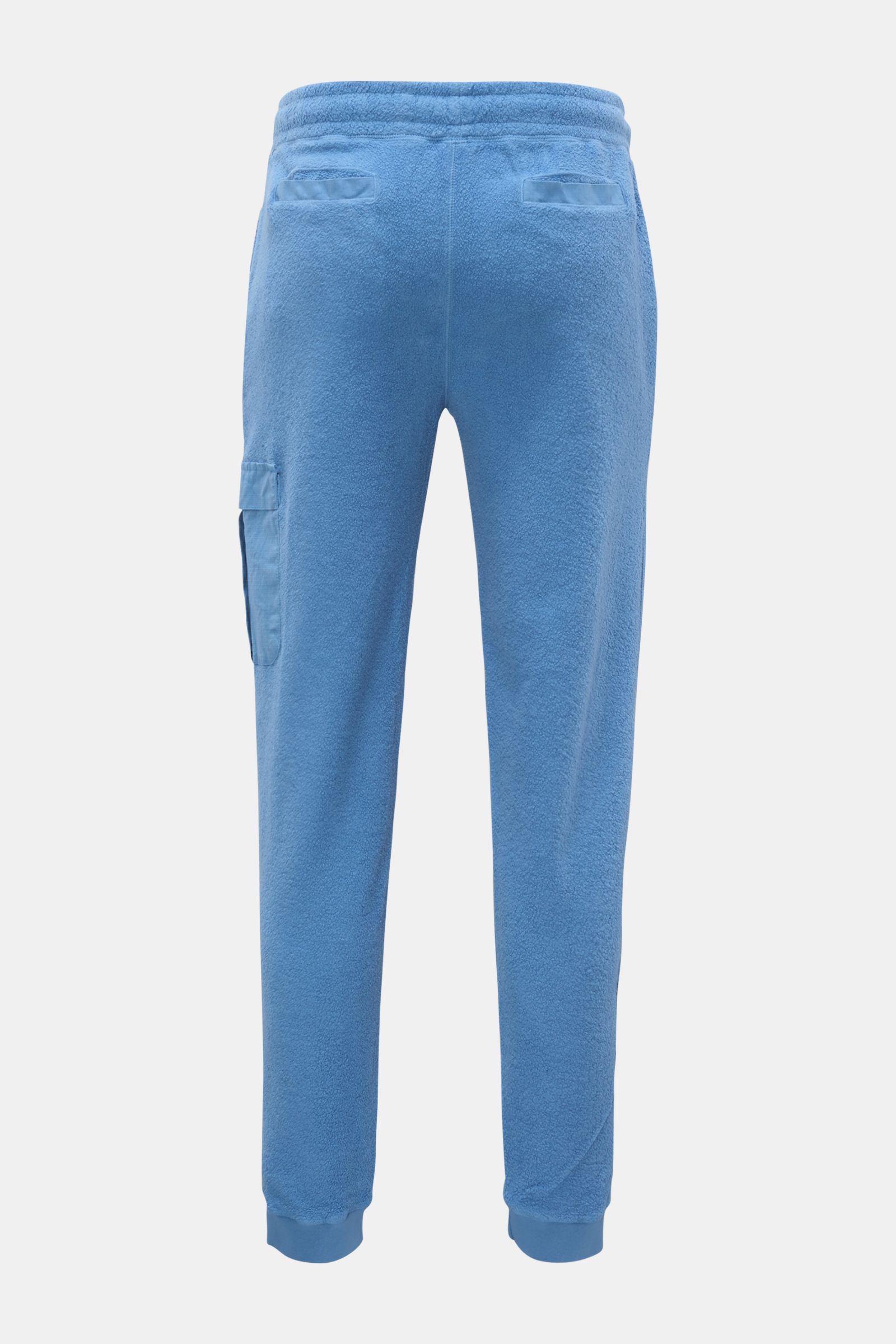 04651/ A trip in a bag Fleece cargo jogger pants blue