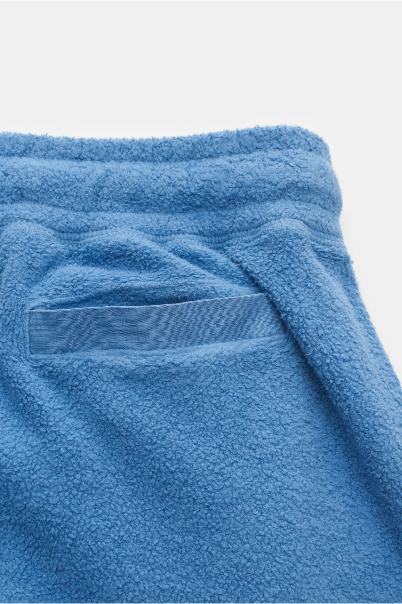 04651/ A trip in a bag Fleece cargo jogger pants blue