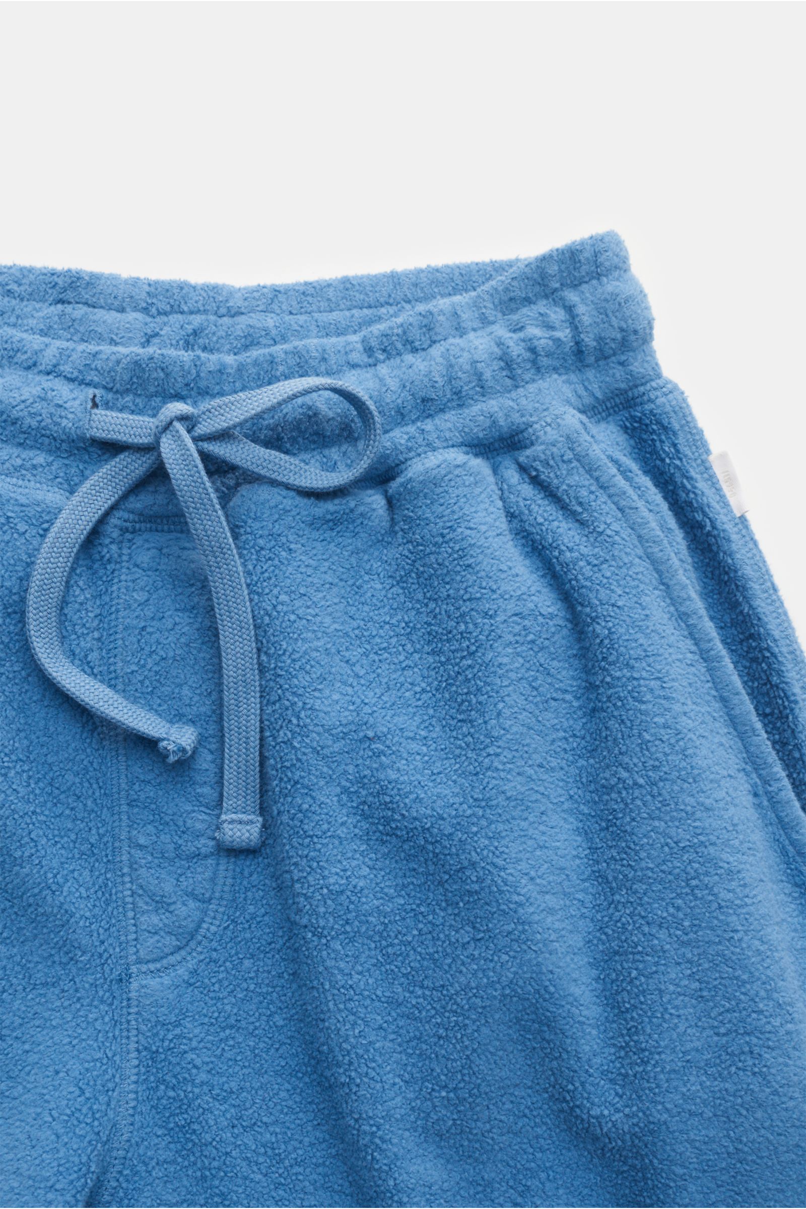 04651/ A trip in a bag Fleece cargo jogger pants blue