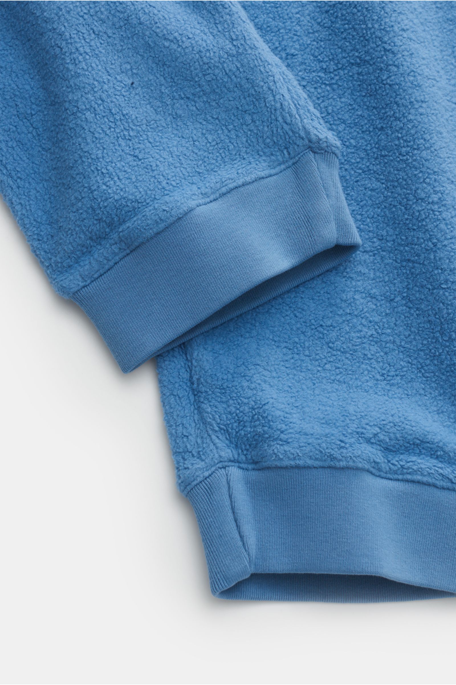 04651/ A trip in a bag Fleece cargo jogger pants blue
