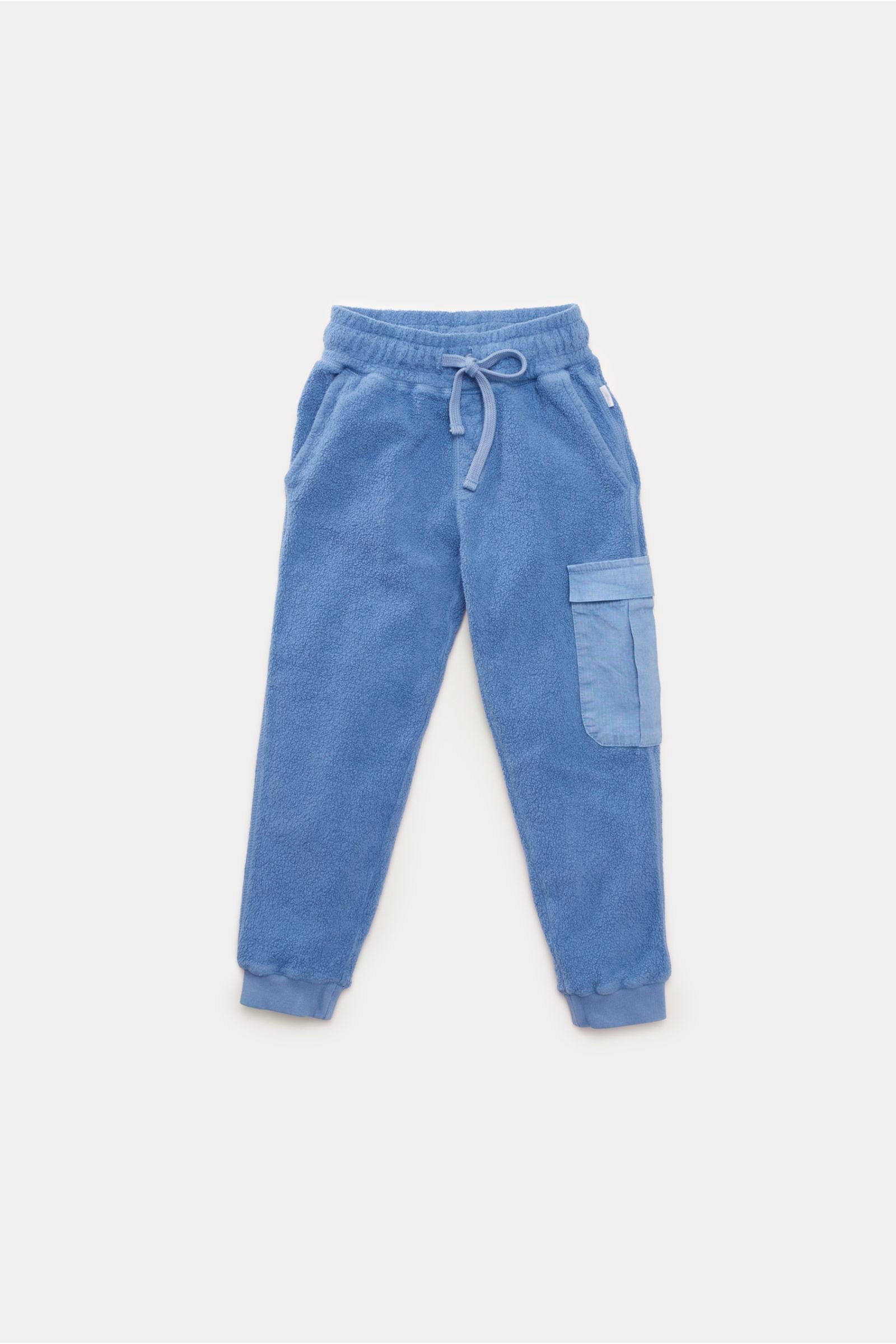 Kids fleece cargo sweat pants 'Oyster' smoky blue