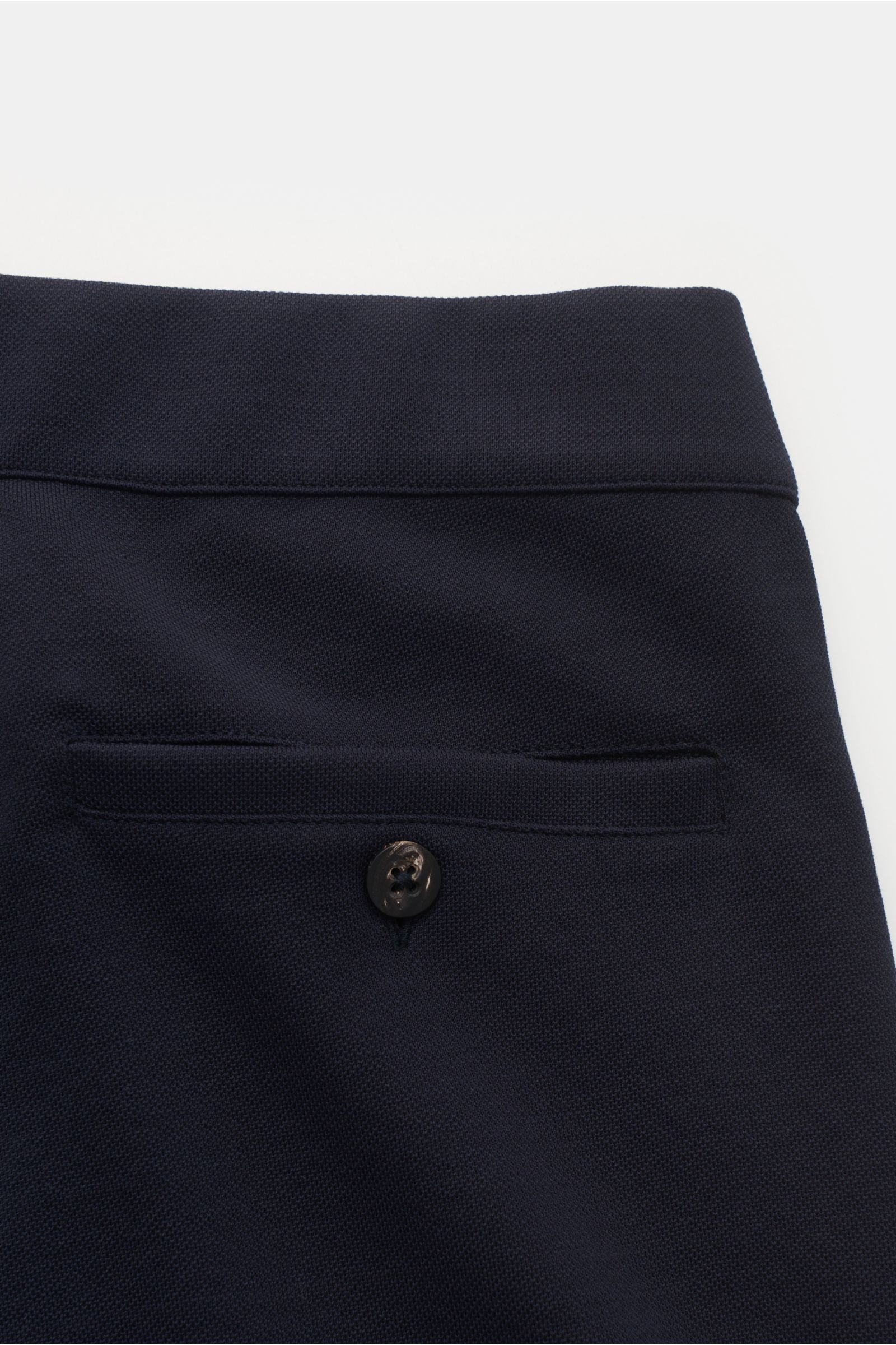 04651/ A trip in a bag Baumwoll-Piqué Jogpants navy