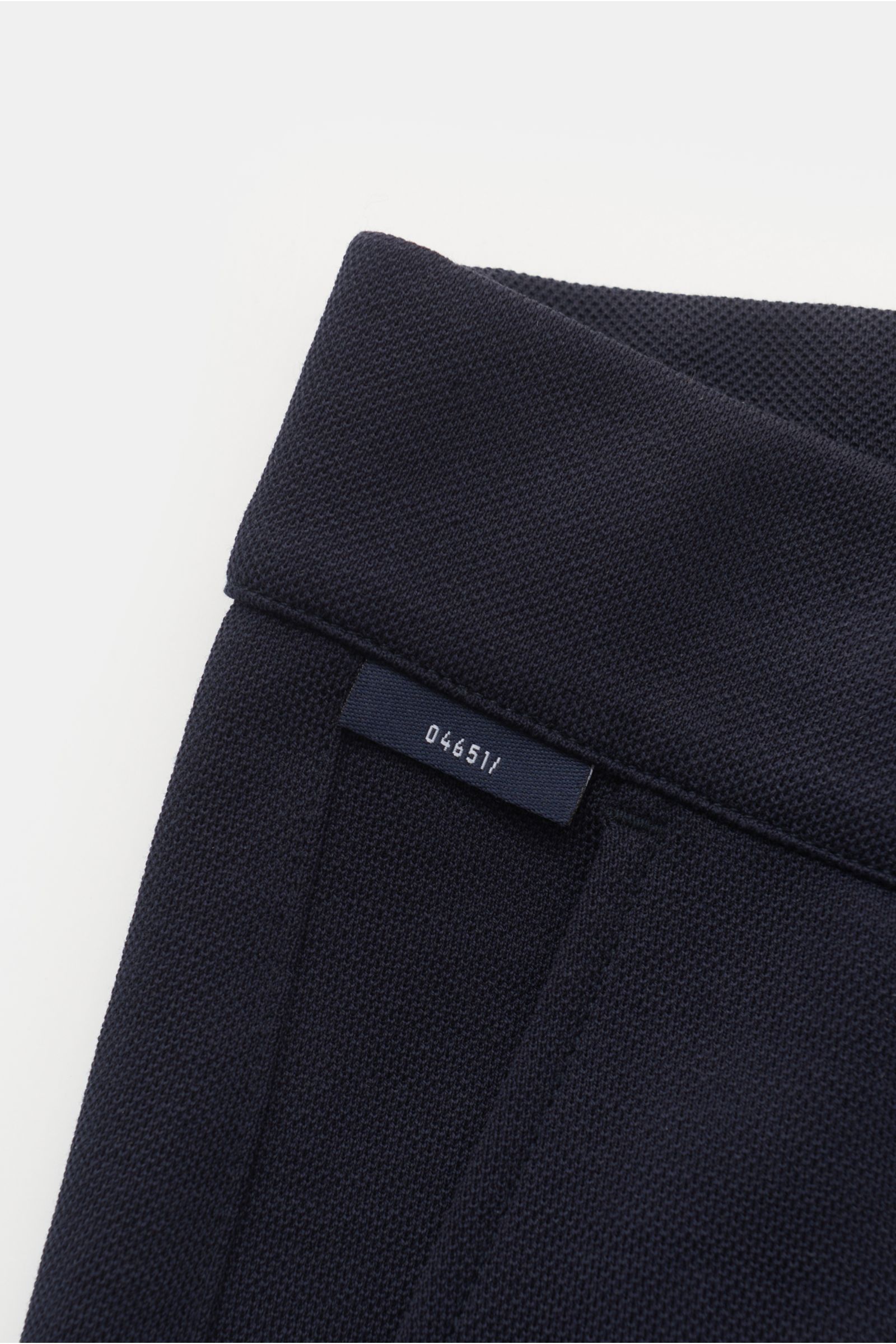 04651/ A trip in a bag Baumwoll-Piqué Jogpants navy