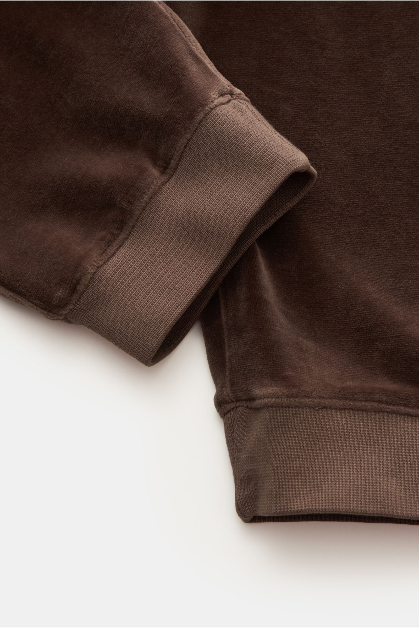 04651/ A trip in a bag Velour cargo pants 'Nicki Pant' brown