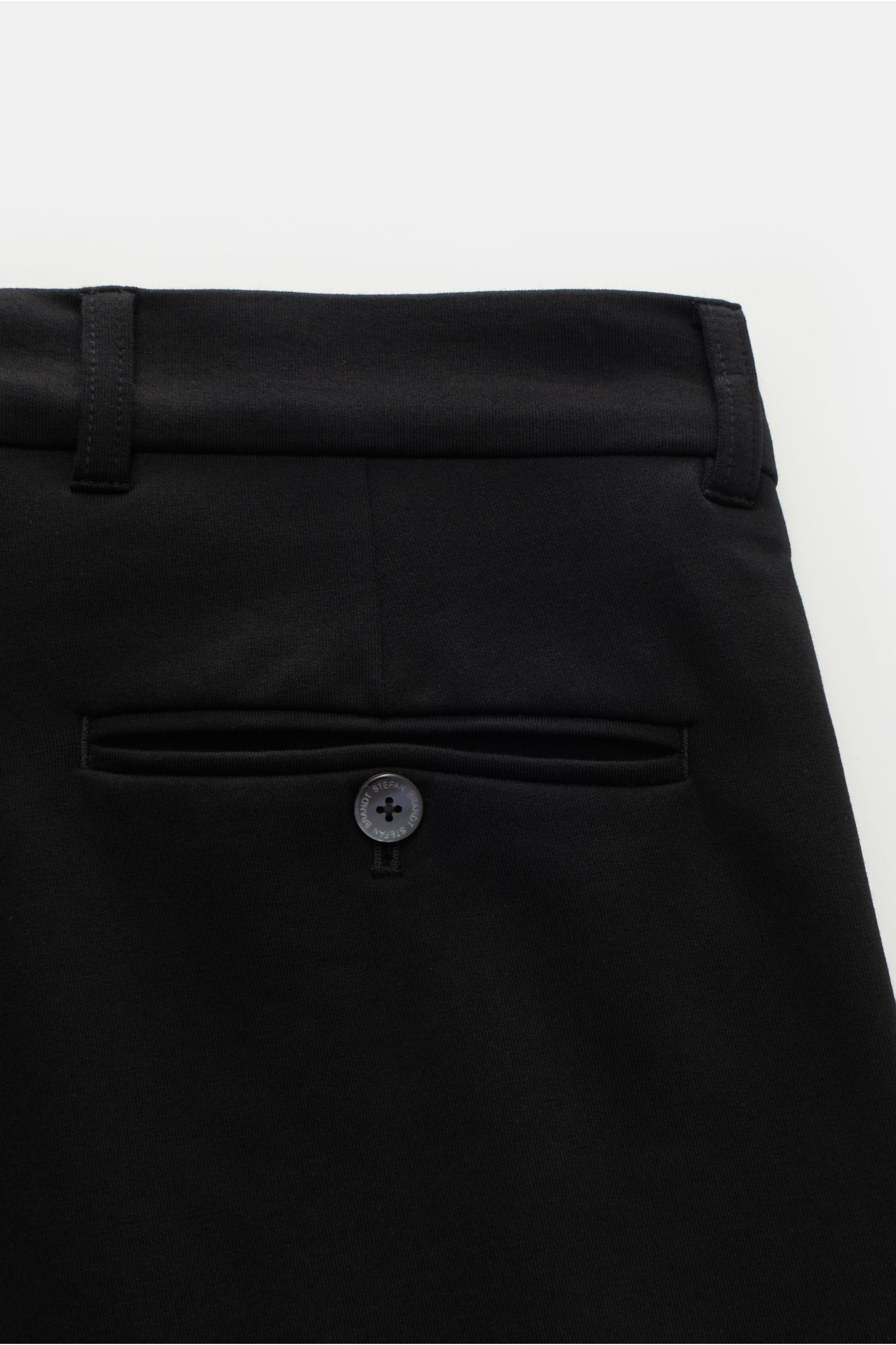 Stefan Brandt Jersey trousers 'Jonas' black