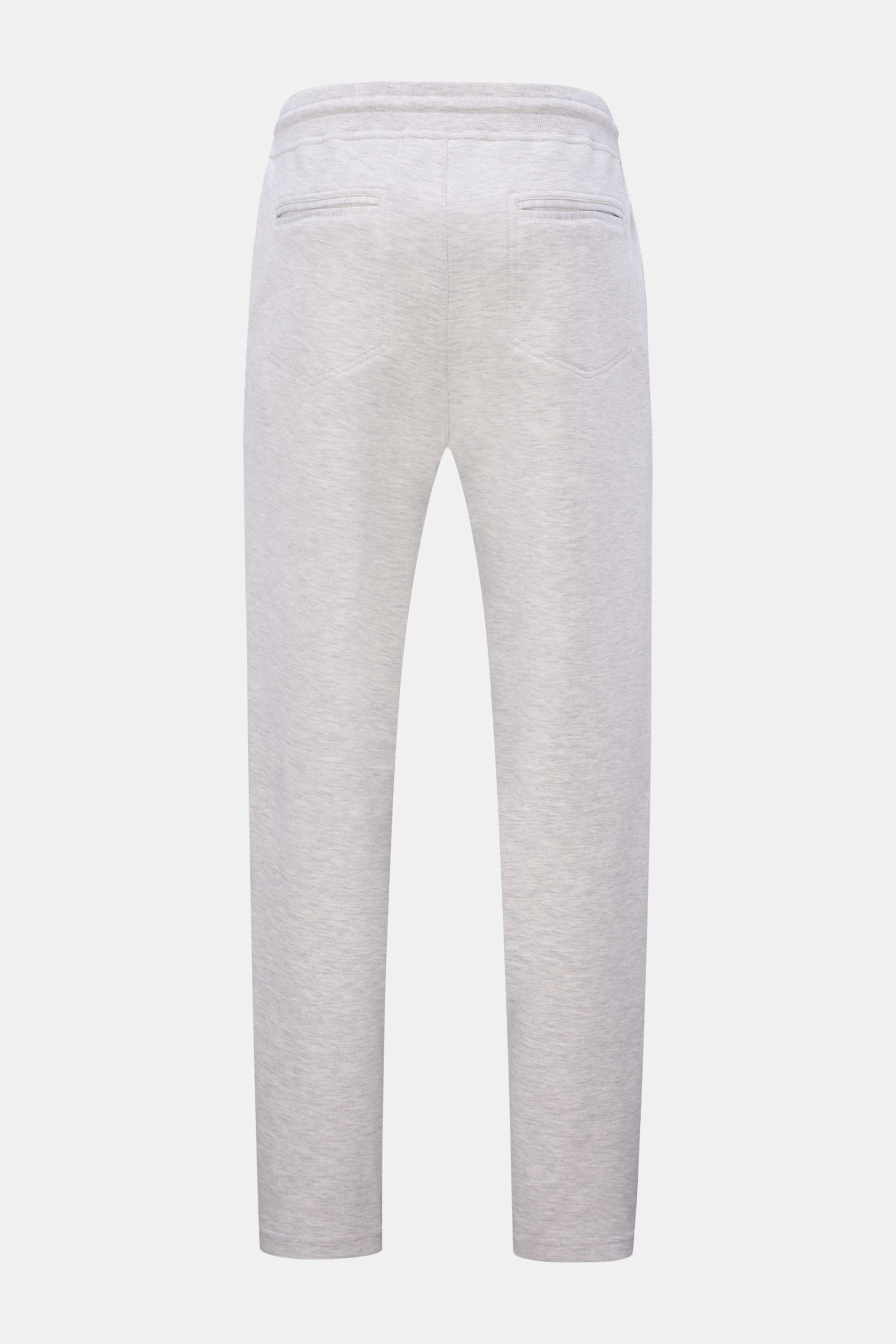 Brunello Cucinelli Sweathose hellgrau meliert