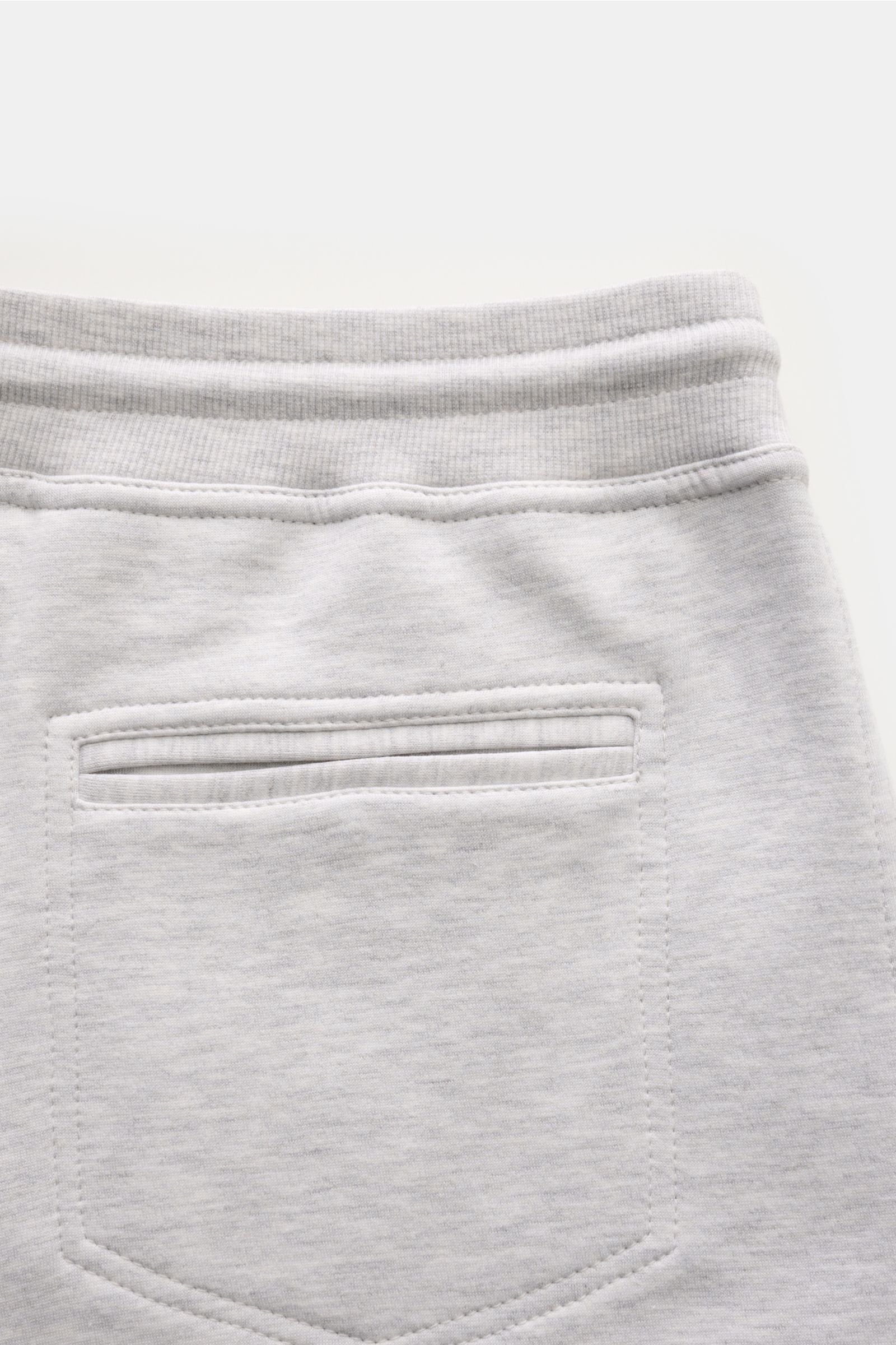 Brunello Cucinelli Sweathose hellgrau meliert