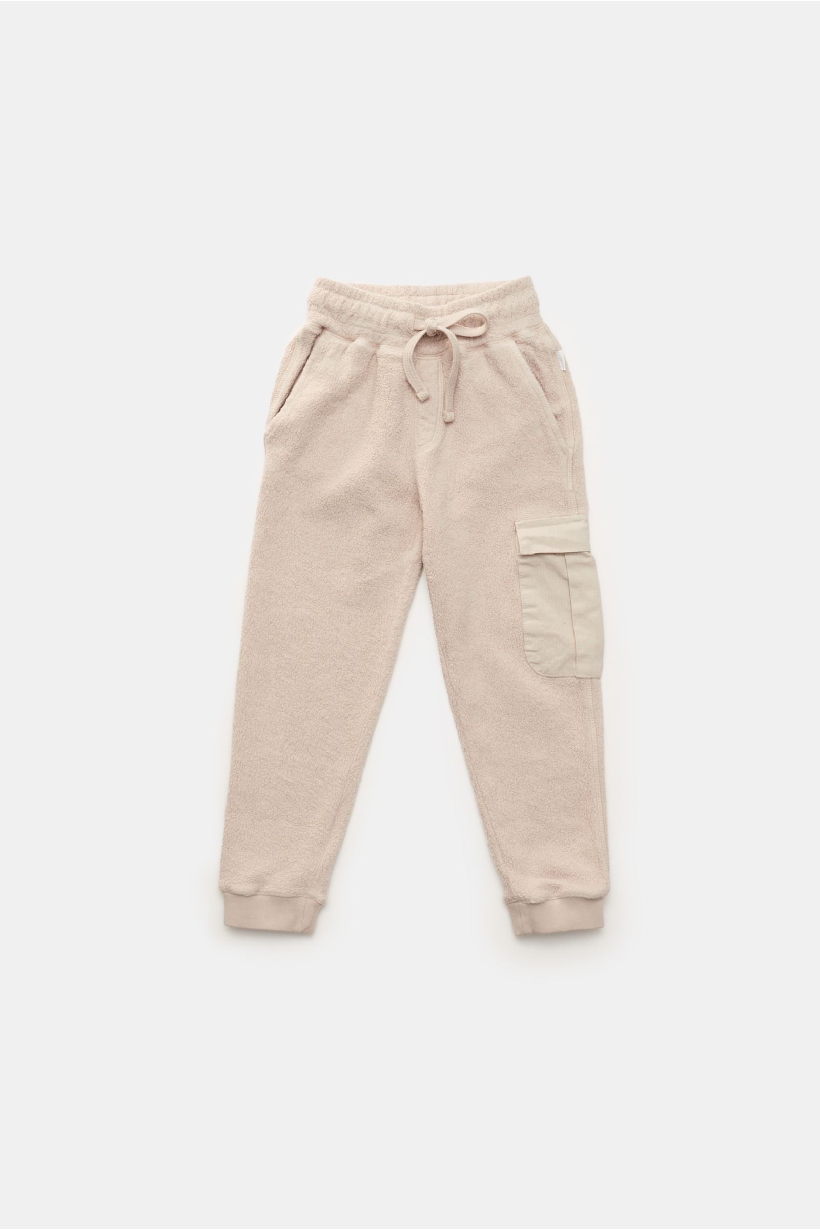 04651/ A trip in a bag Kinder Fleece-Cargo-Sweathose 'Oyster Kids' sand