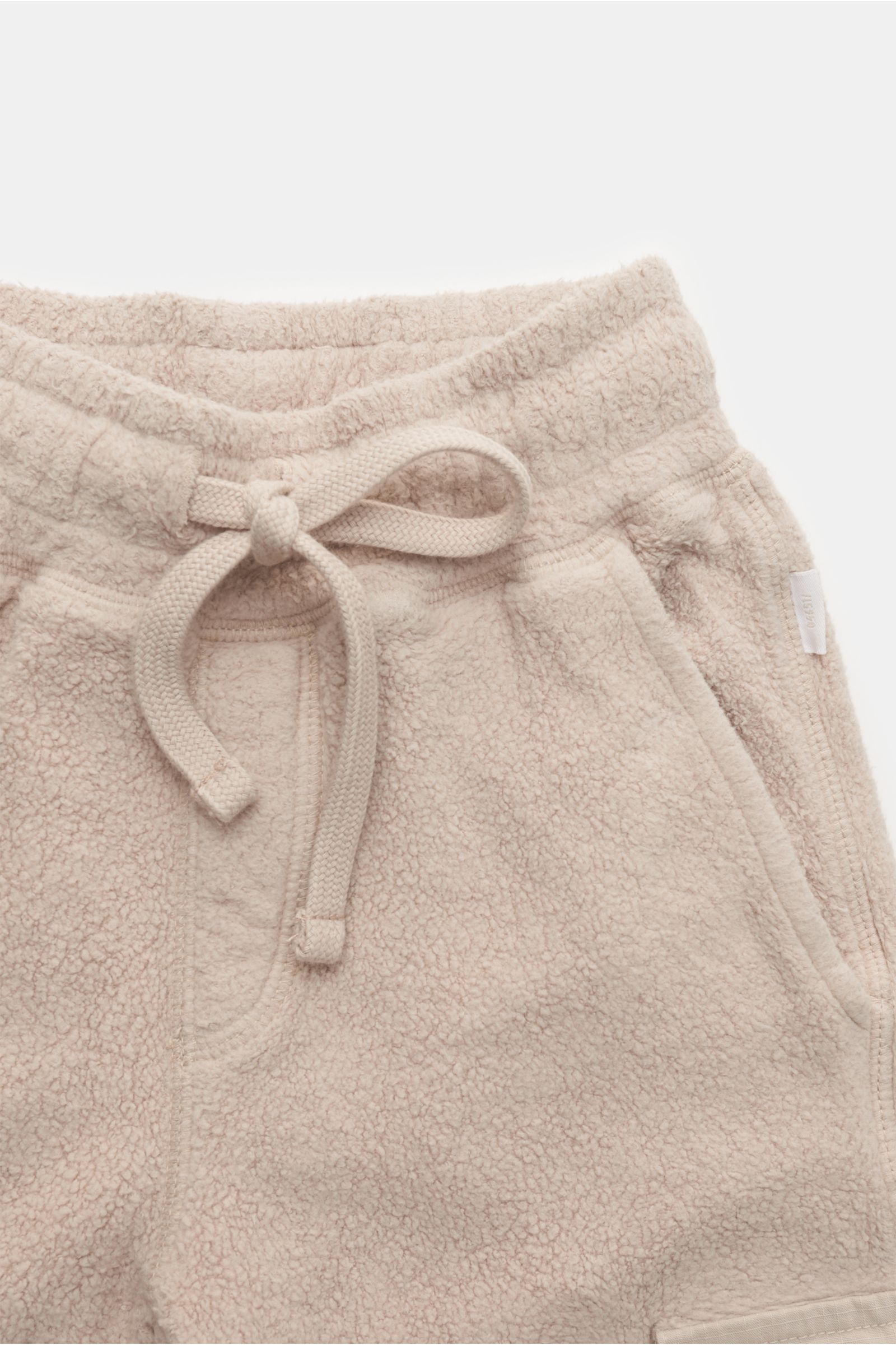 04651/ A trip in a bag Kinder Fleece-Cargo-Sweathose 'Oyster Kids' sand