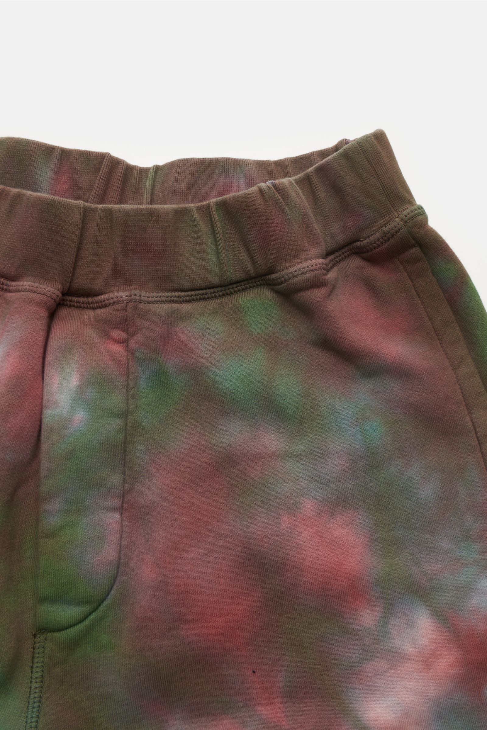 Dsquared2 Sweatshorts grün/bordeaux gemustert