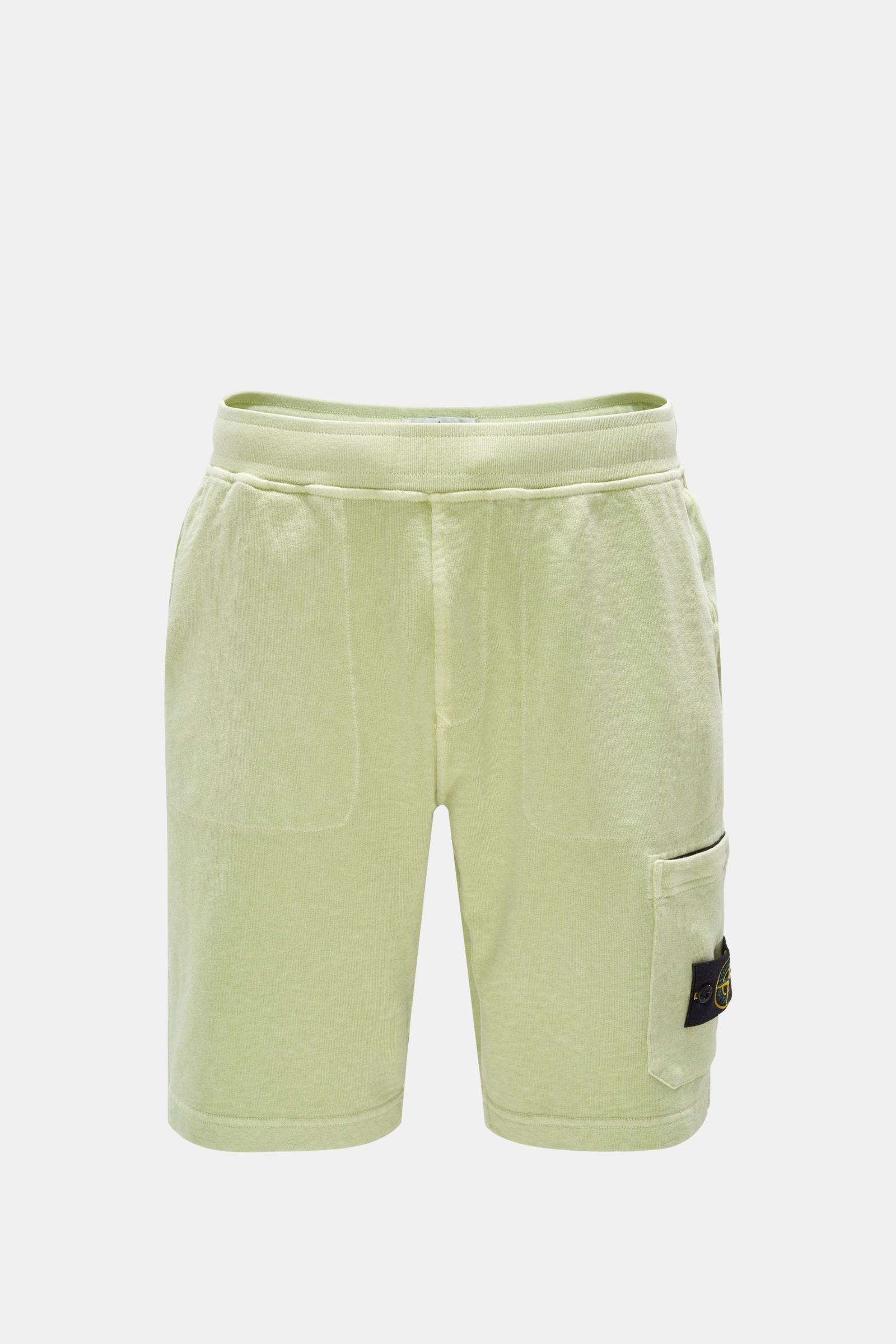Cargo sweat shorts light green