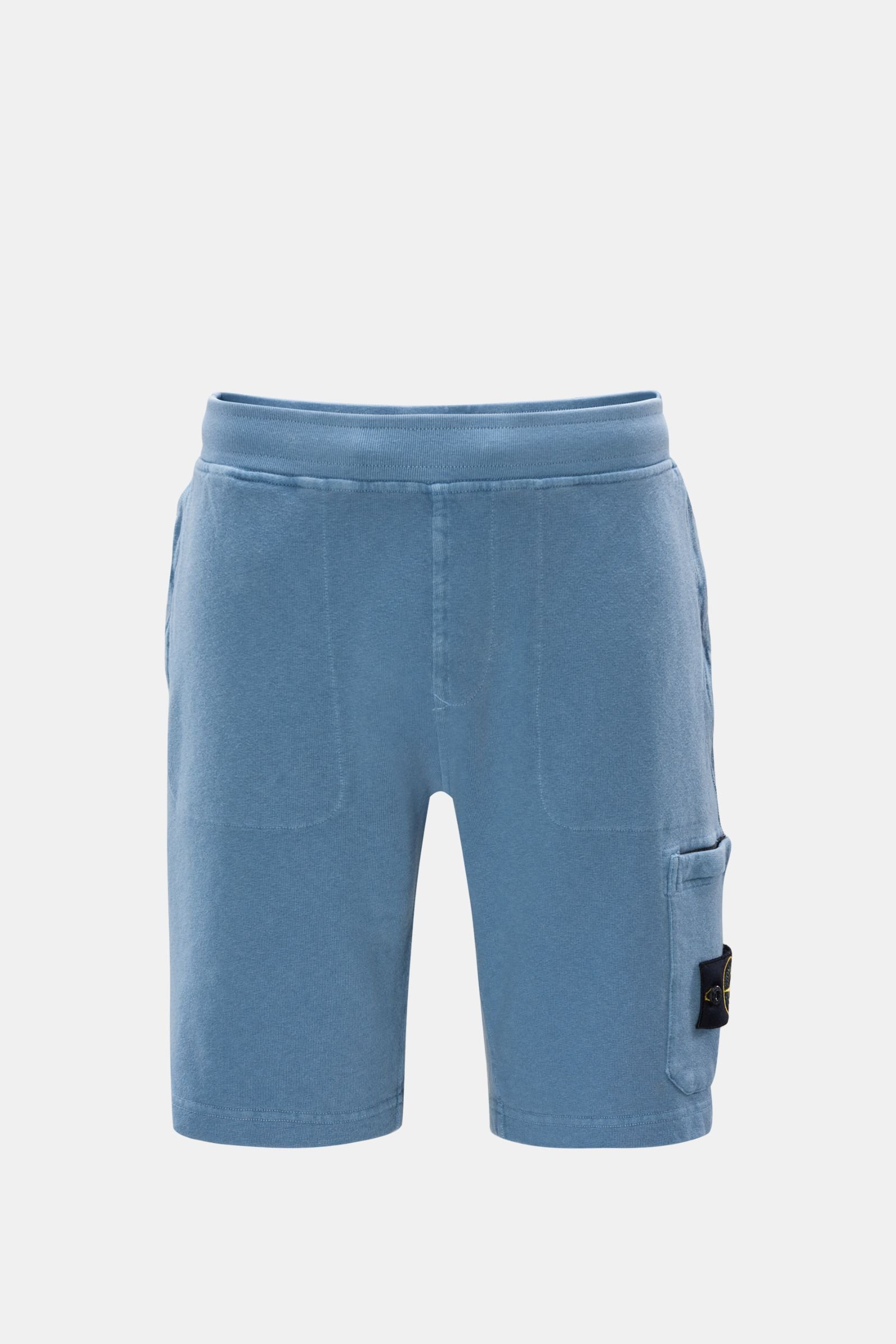 Cargo sweat shorts smoky blue