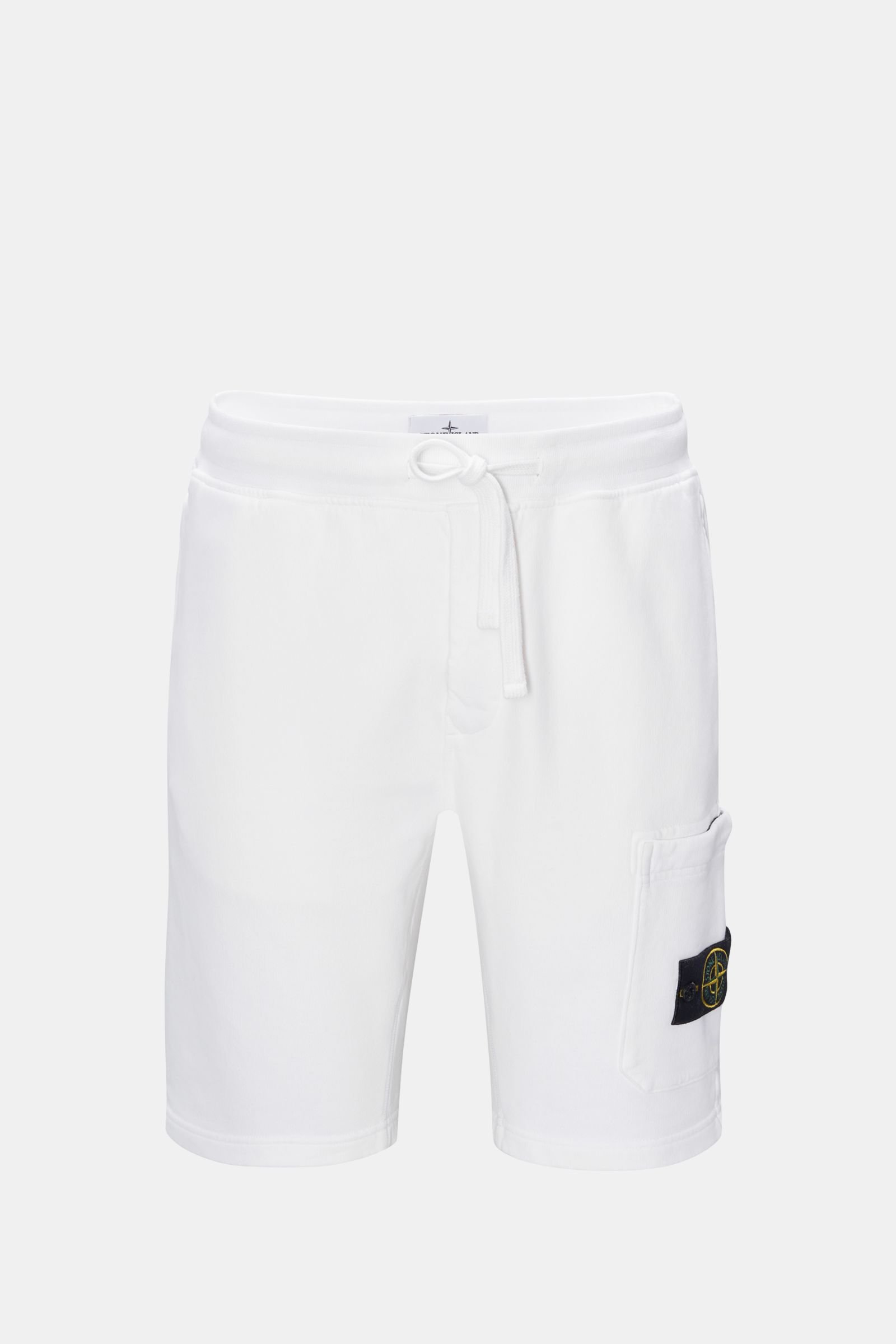 Cargo sweat shorts white
