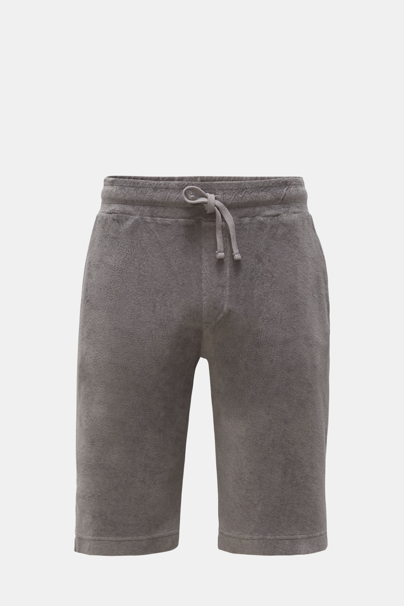 04651/ A trip in a bag Terry bermudas 'Oyster' dark grey