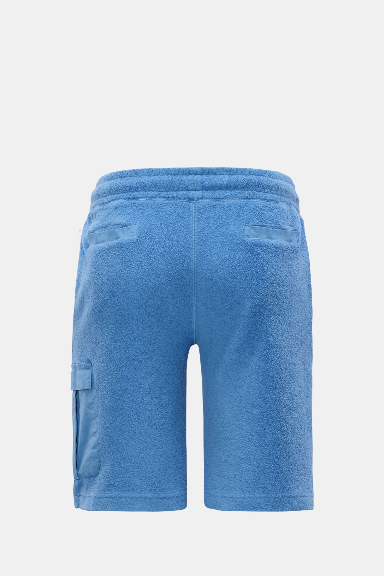 04651/ A trip in a bag Fleece-Cargo-Shorts 'Oyster' blau