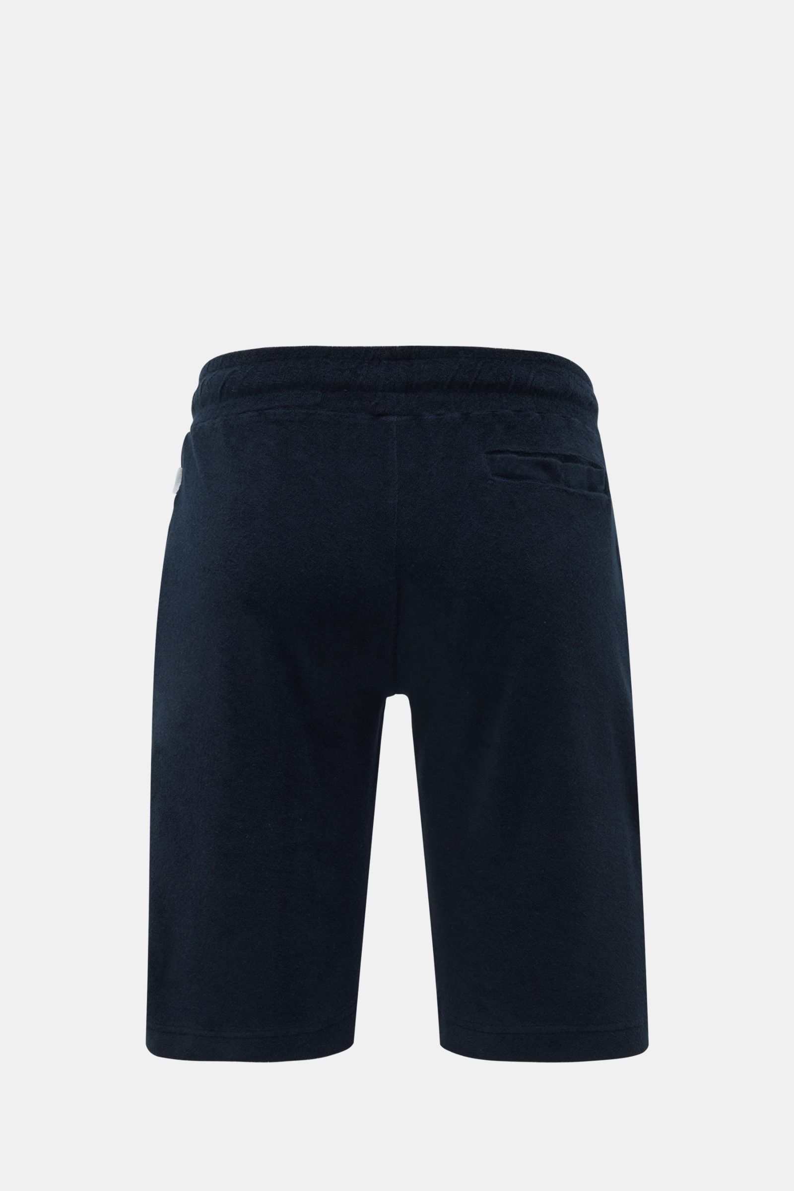 04651/ A trip in a bag Frottee-Bermudas 'Oyster' dark navy