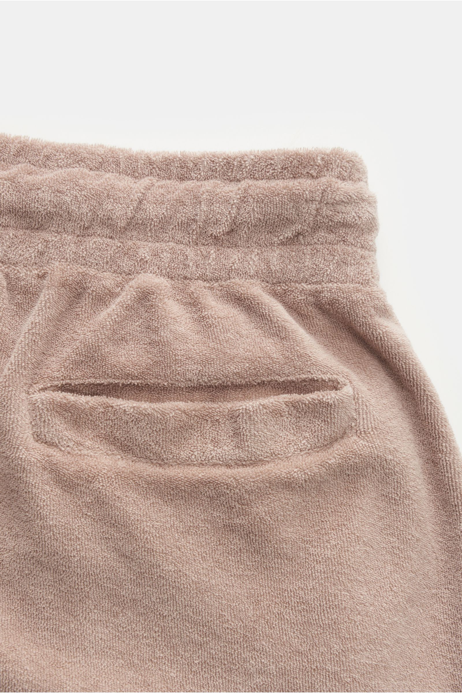 04651/ A trip in a bag Frottee-Bermudas 'Oyster' beige