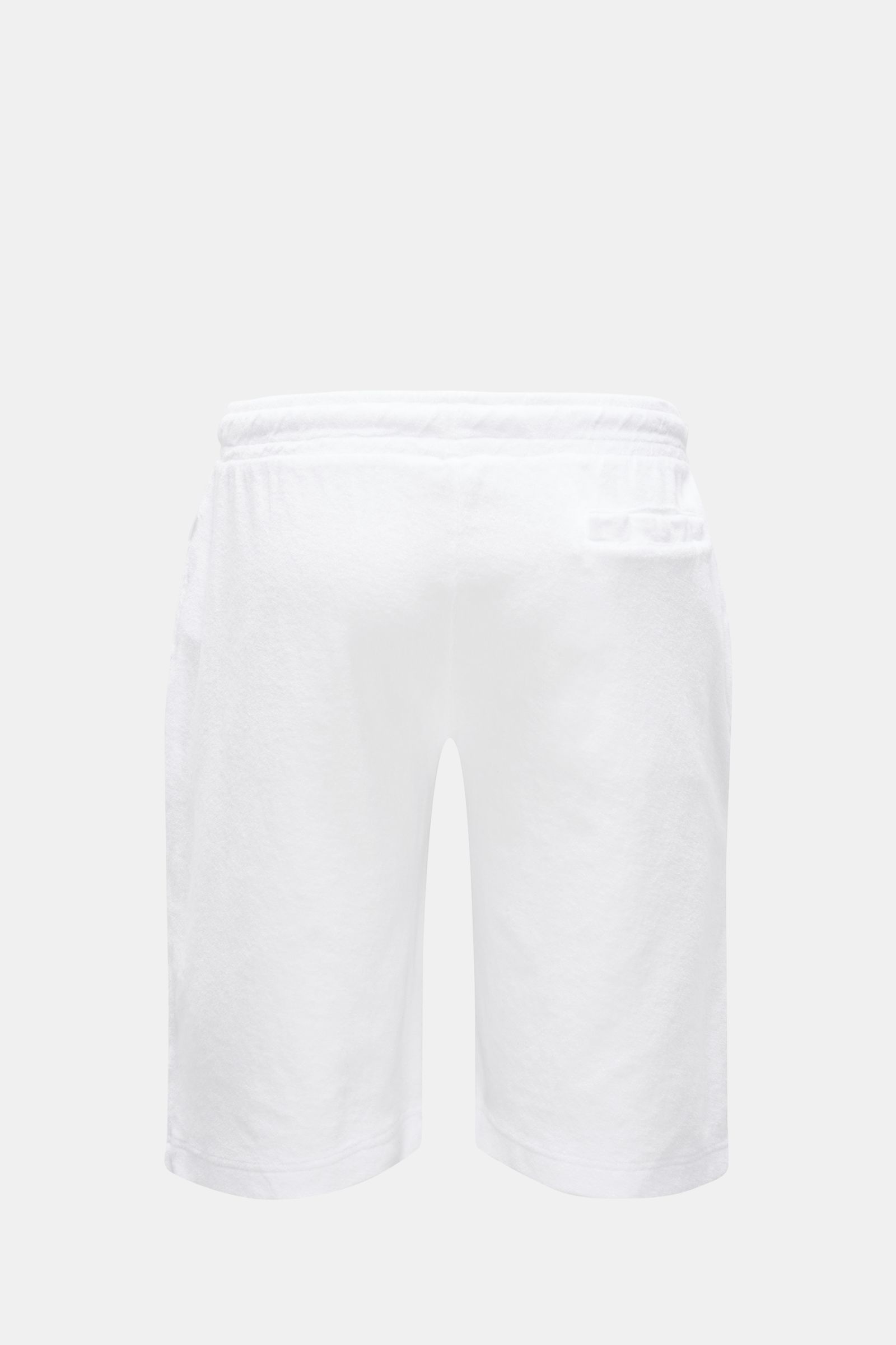 04651/ A trip in a bag Frottee-Bermudas 'Oyster' weiß