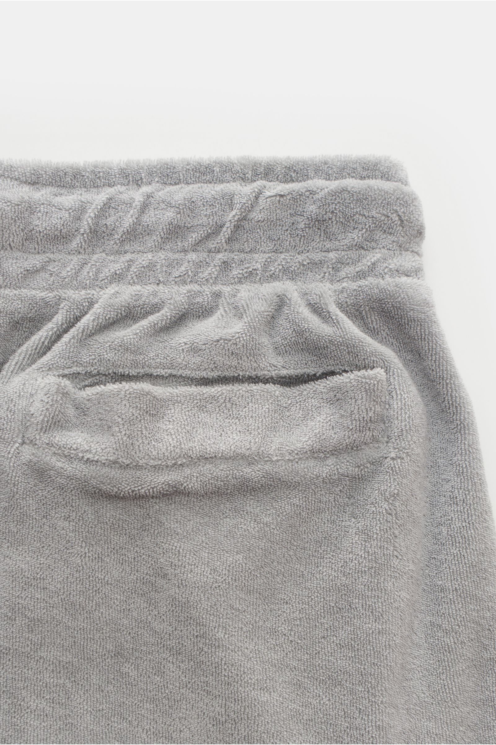 04651/ A trip in a bag Terry bermudas 'Oyster' light grey