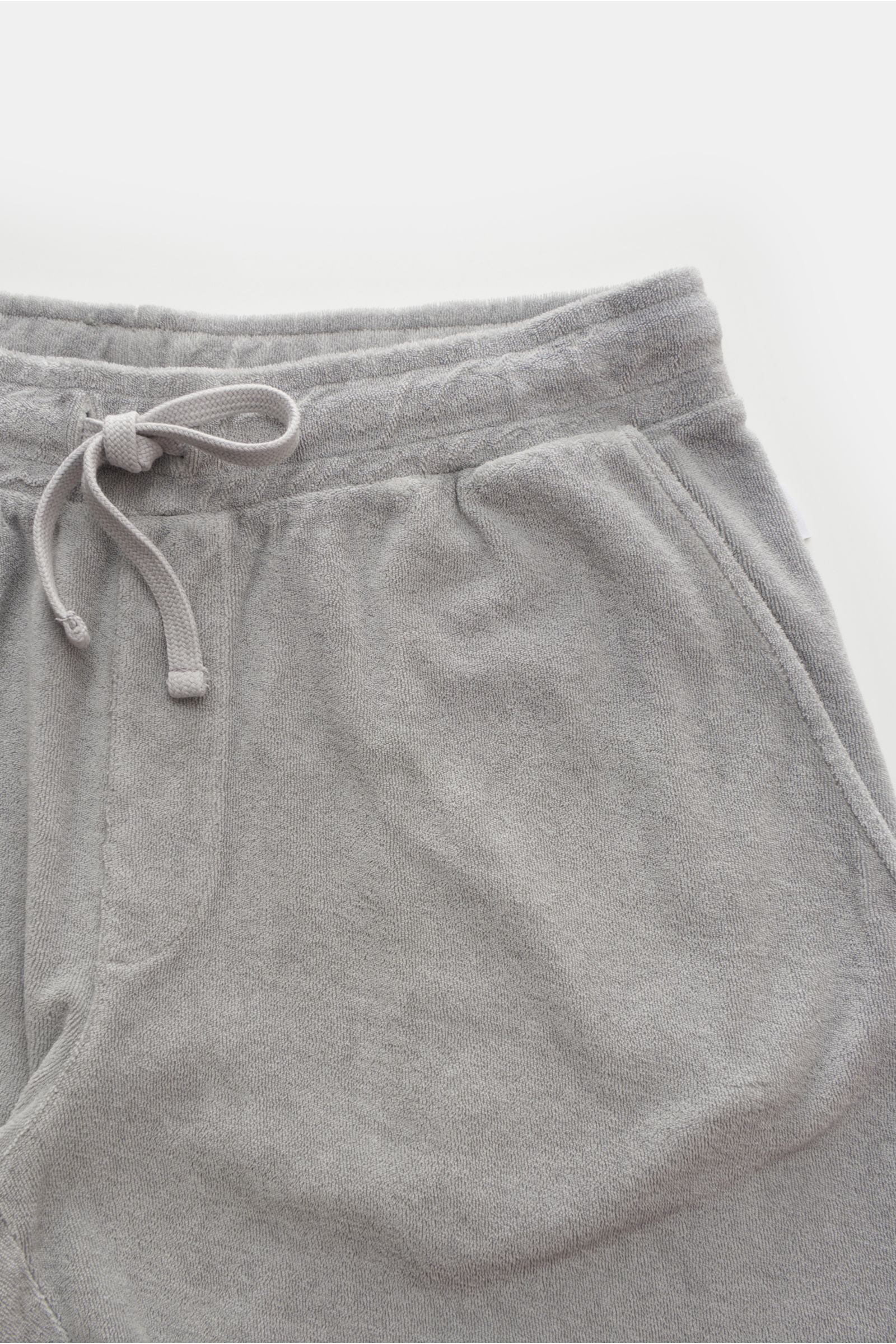 04651/ A trip in a bag Terry bermudas 'Oyster' light grey
