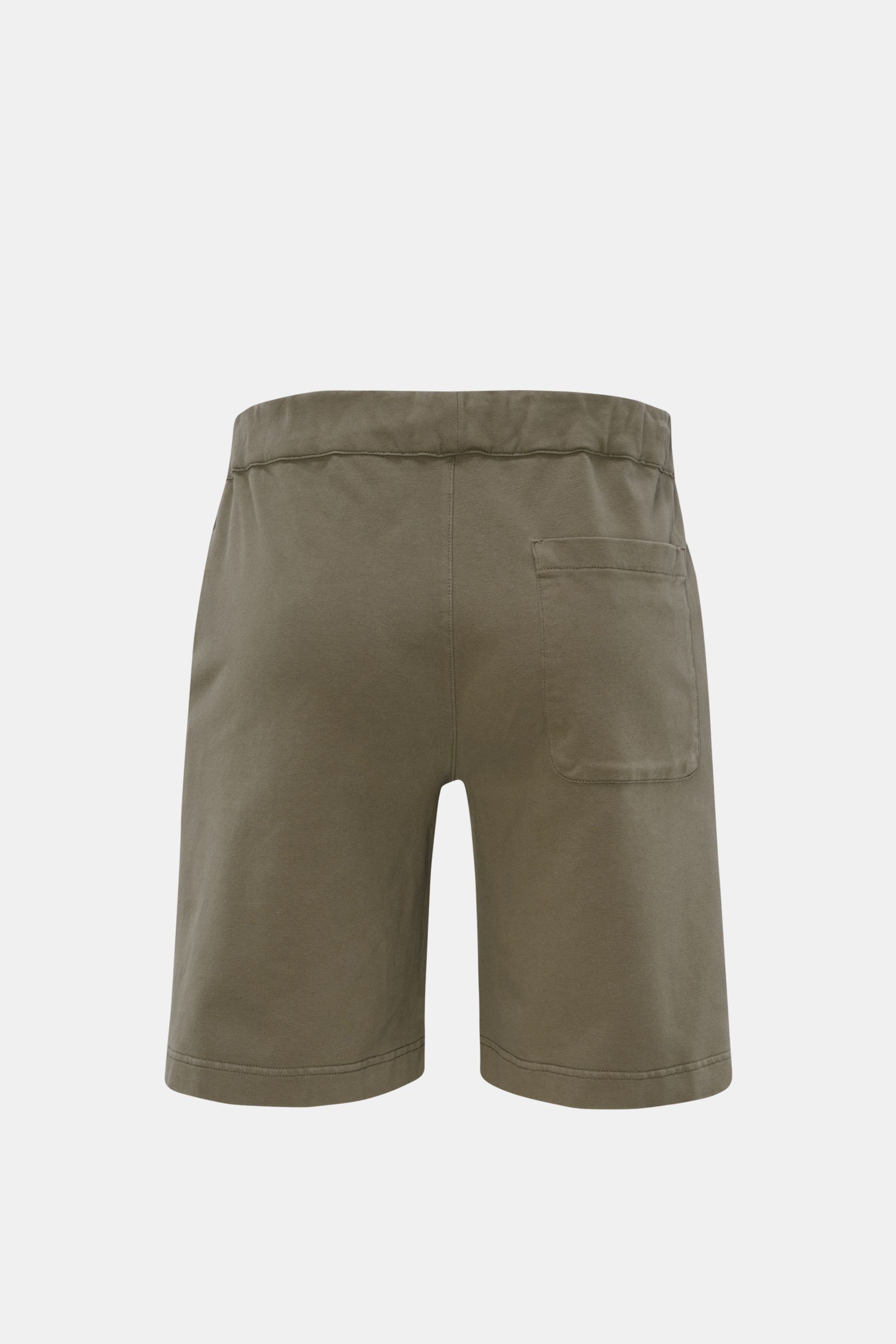 04651/ A trip in a bag Sweat-Shorts oliv