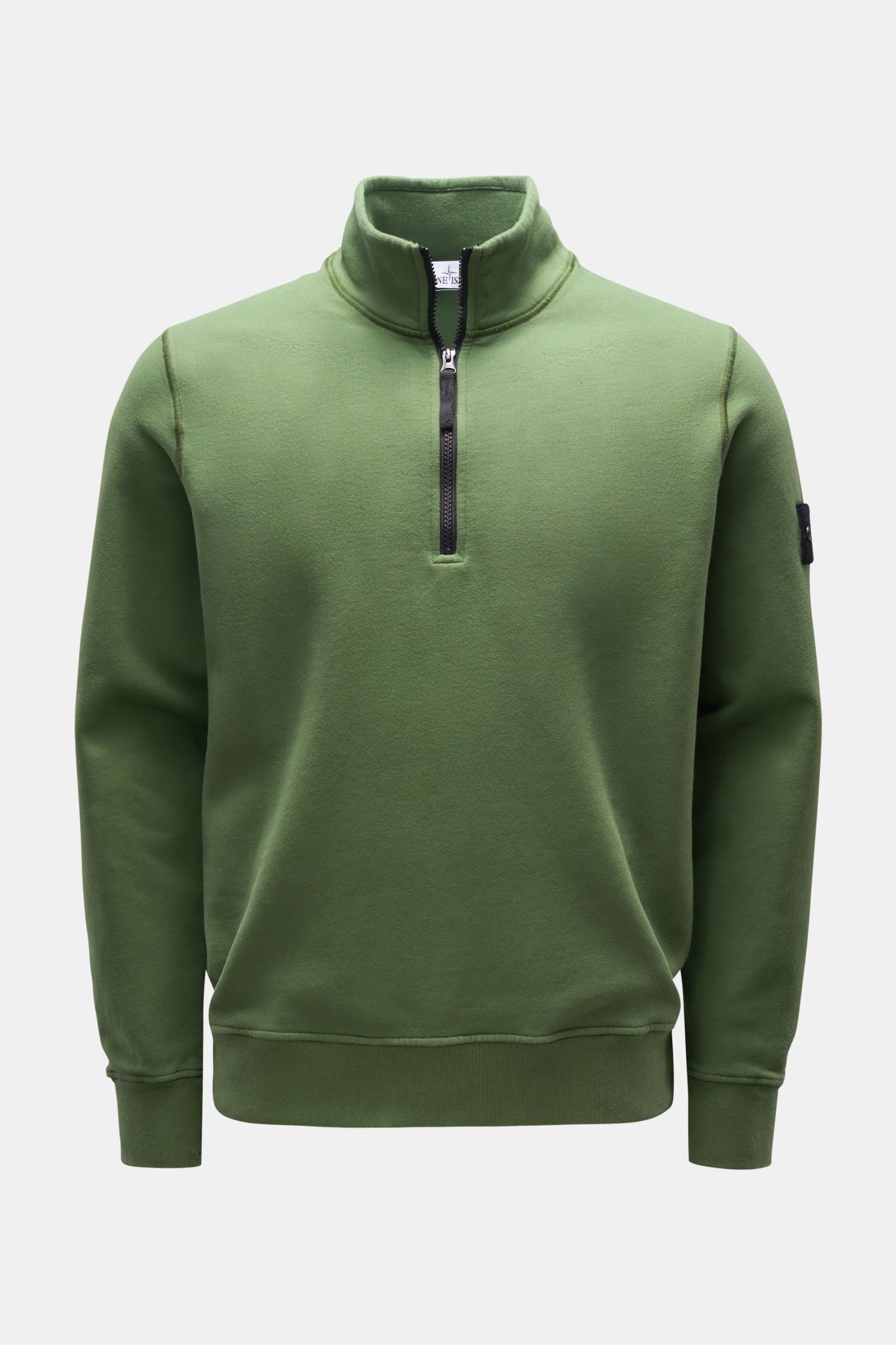 Sweat half-zip jumper green