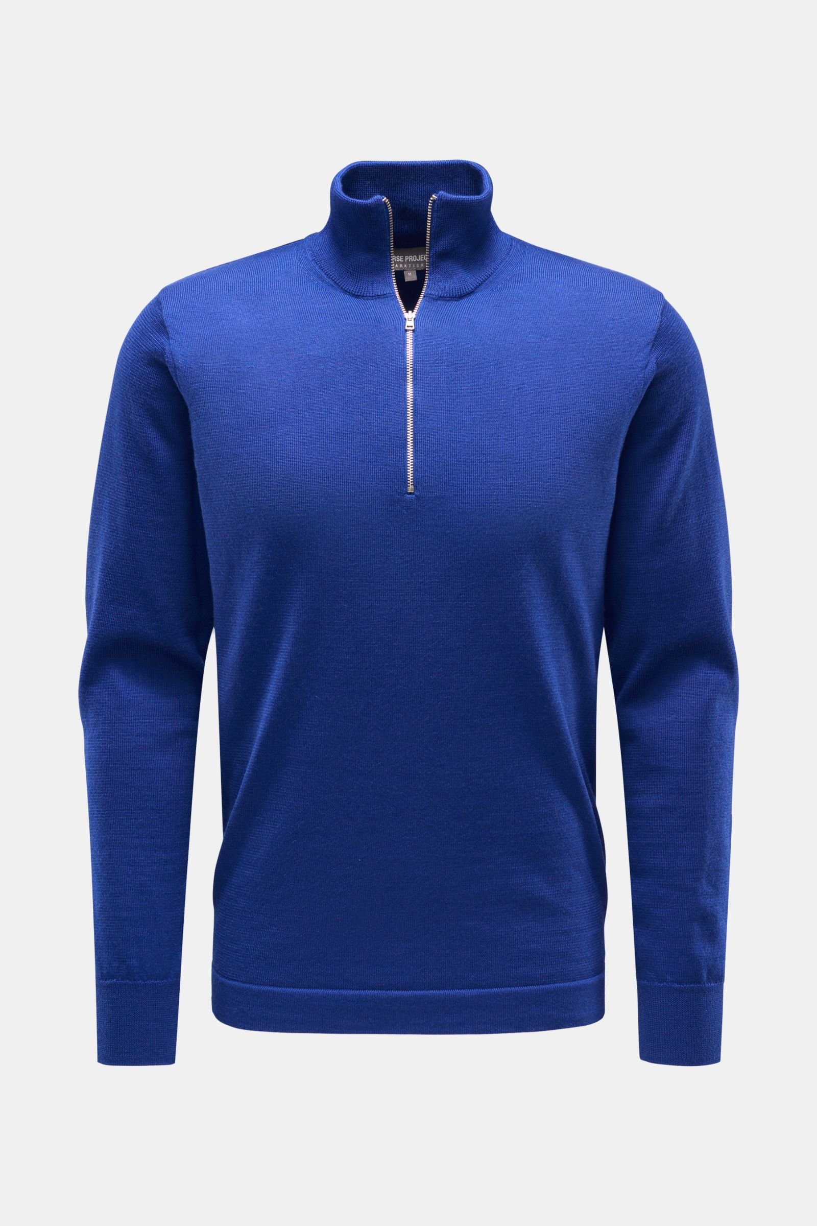 Half-zip jumper blue