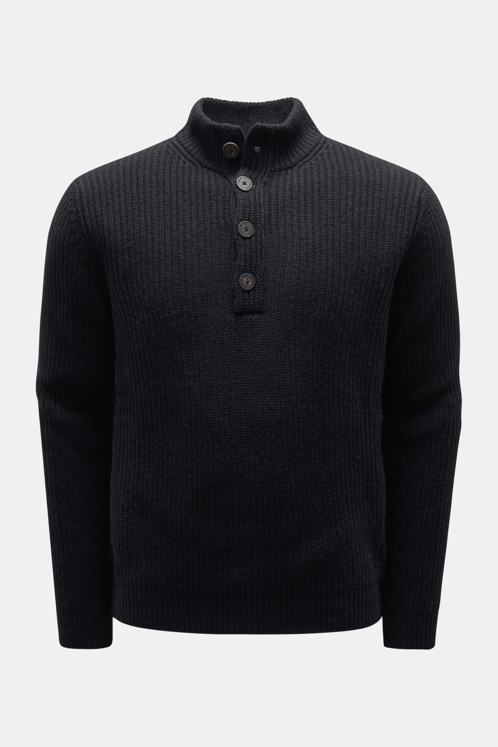 Cashmere half-zip jumper 'Connor' black