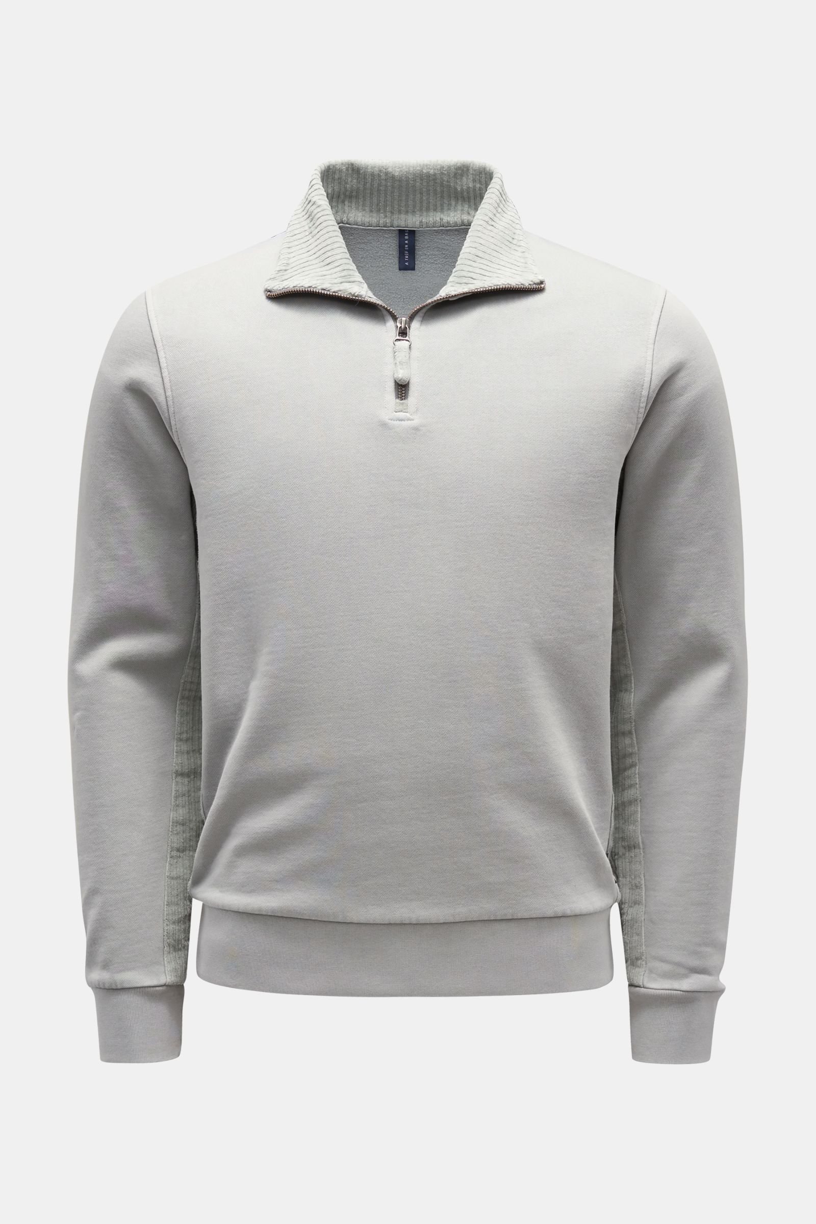 Sweat half-zip jumper 'AF 1/4 Zip' light grey