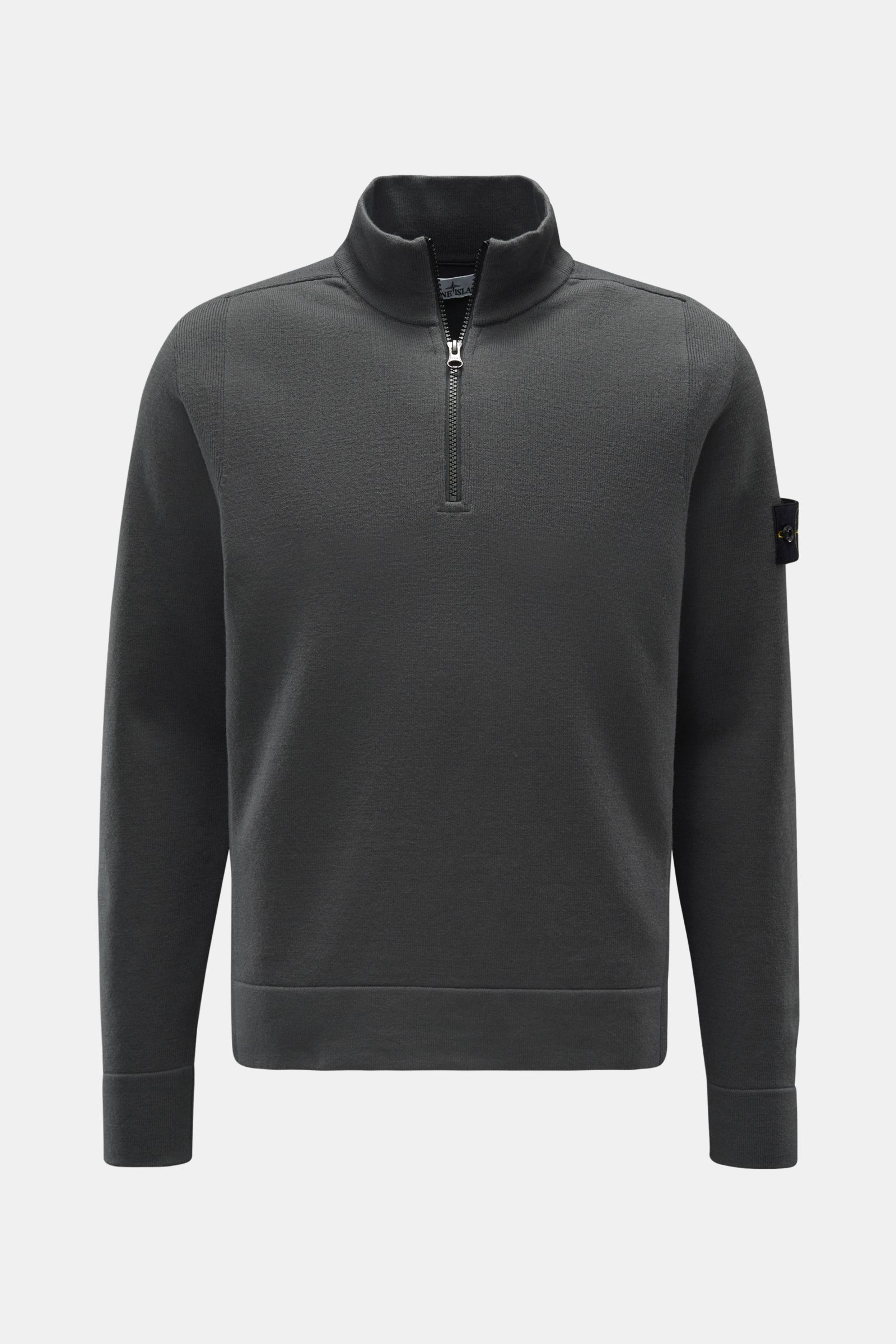 Dark grey stone island jumper on sale
