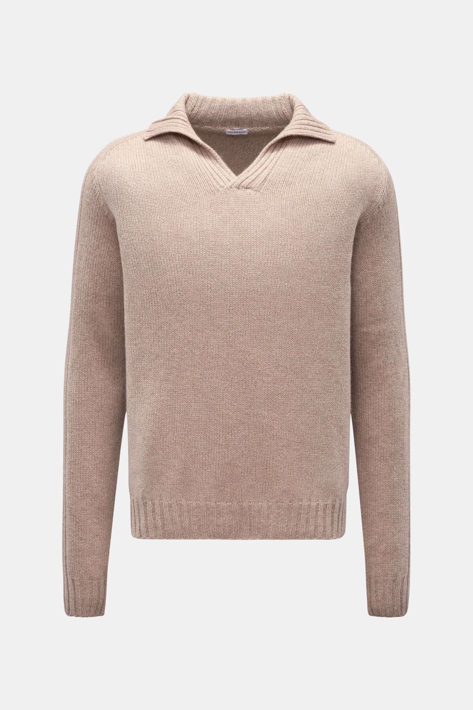 von Braun Cashmere Pullover beige meliert