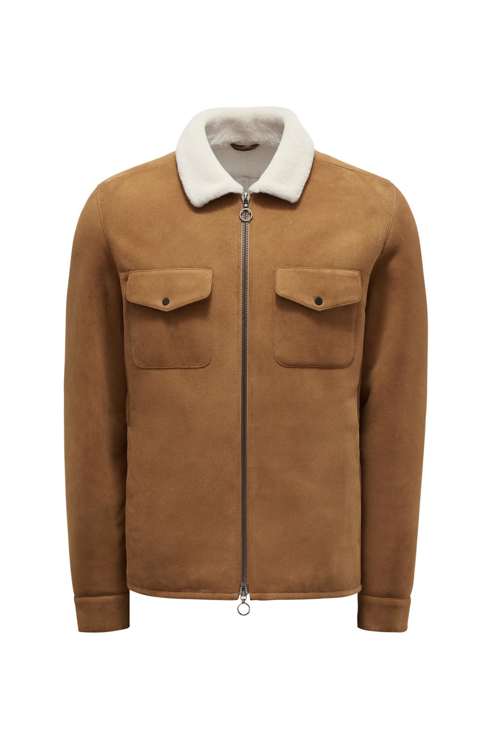 Shearling jacket 'Mouton Extase' light brown