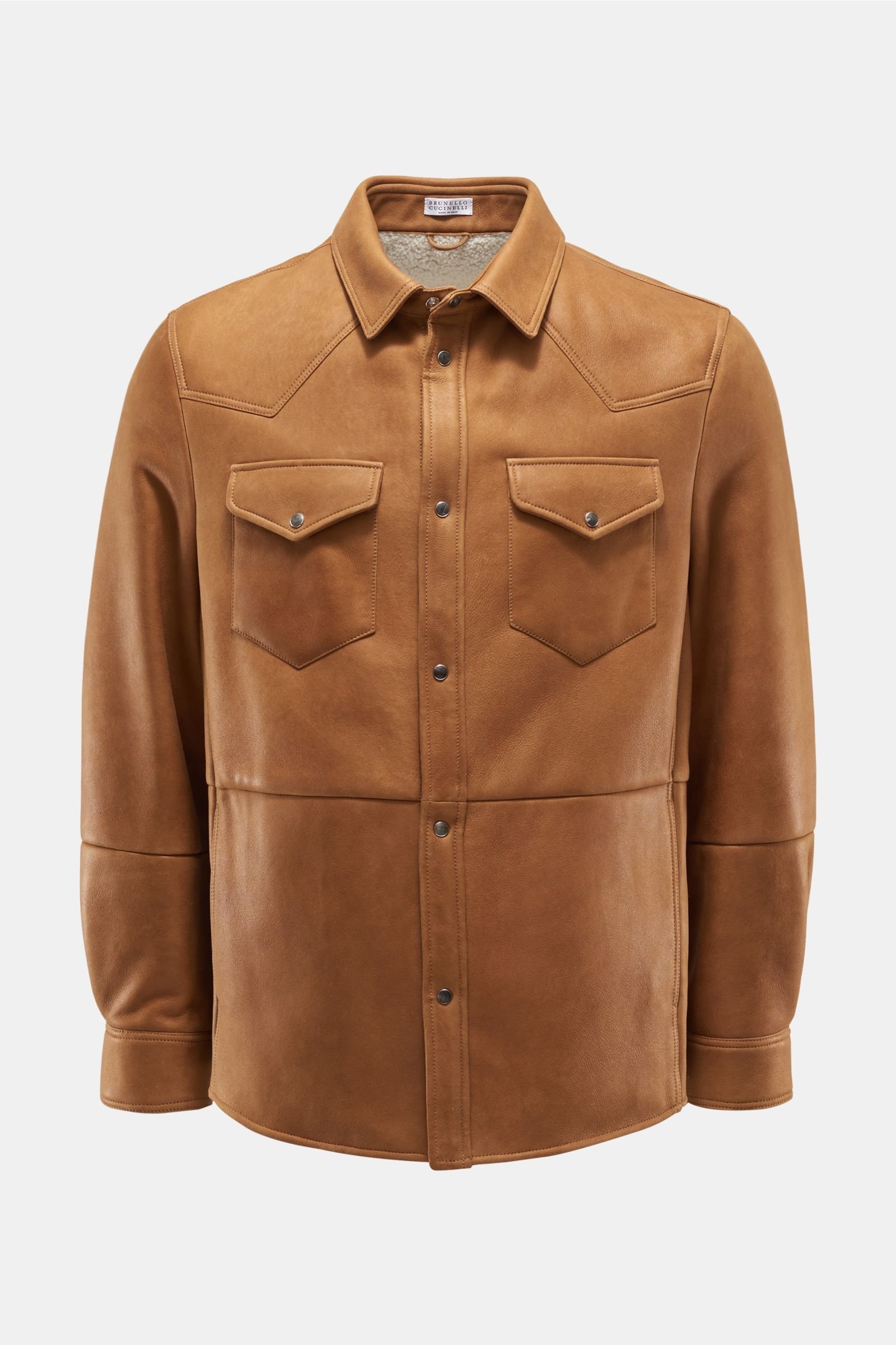 Shearling jacket brown