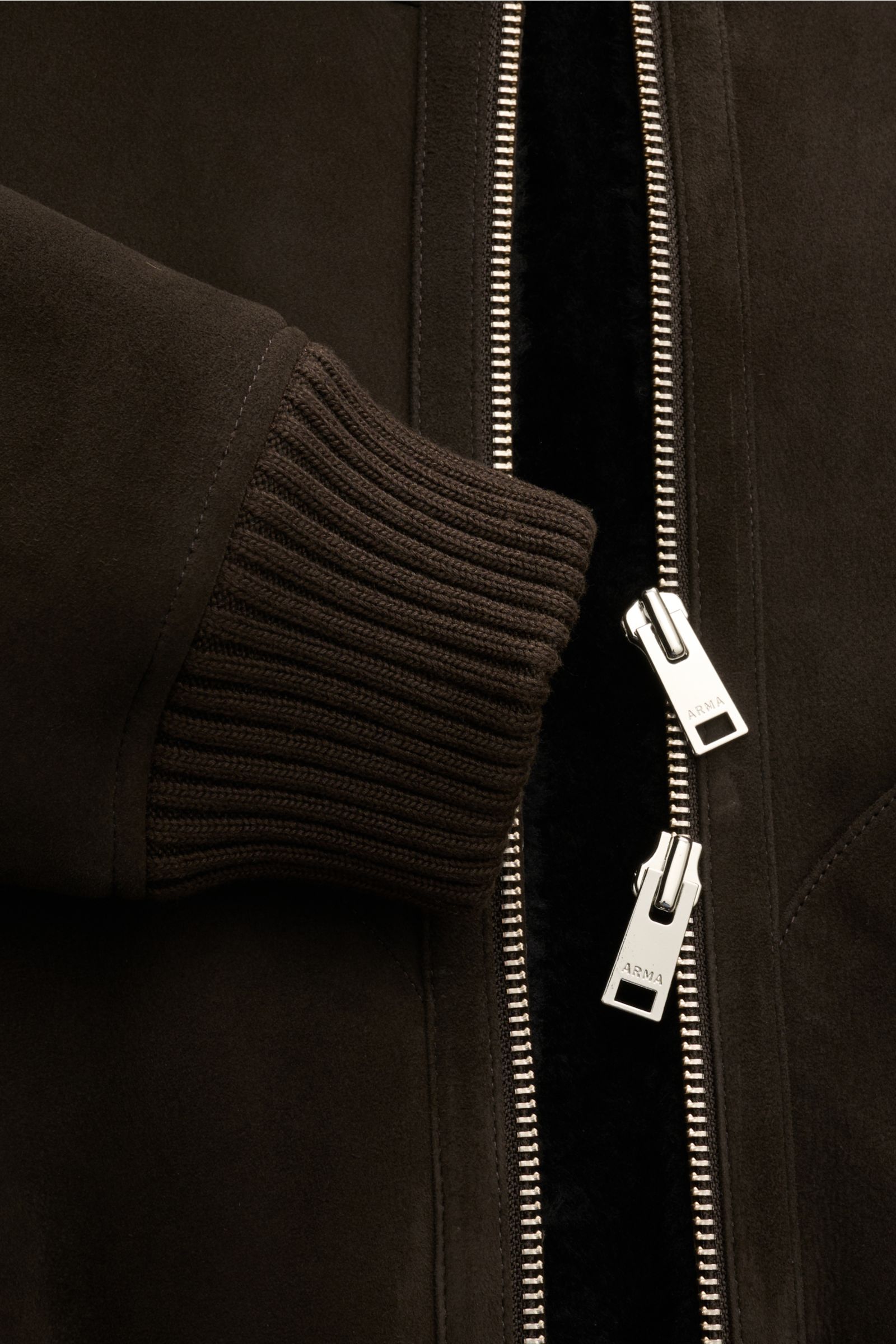 Arma Lammfellblouson 'Arek' dunkelbraun