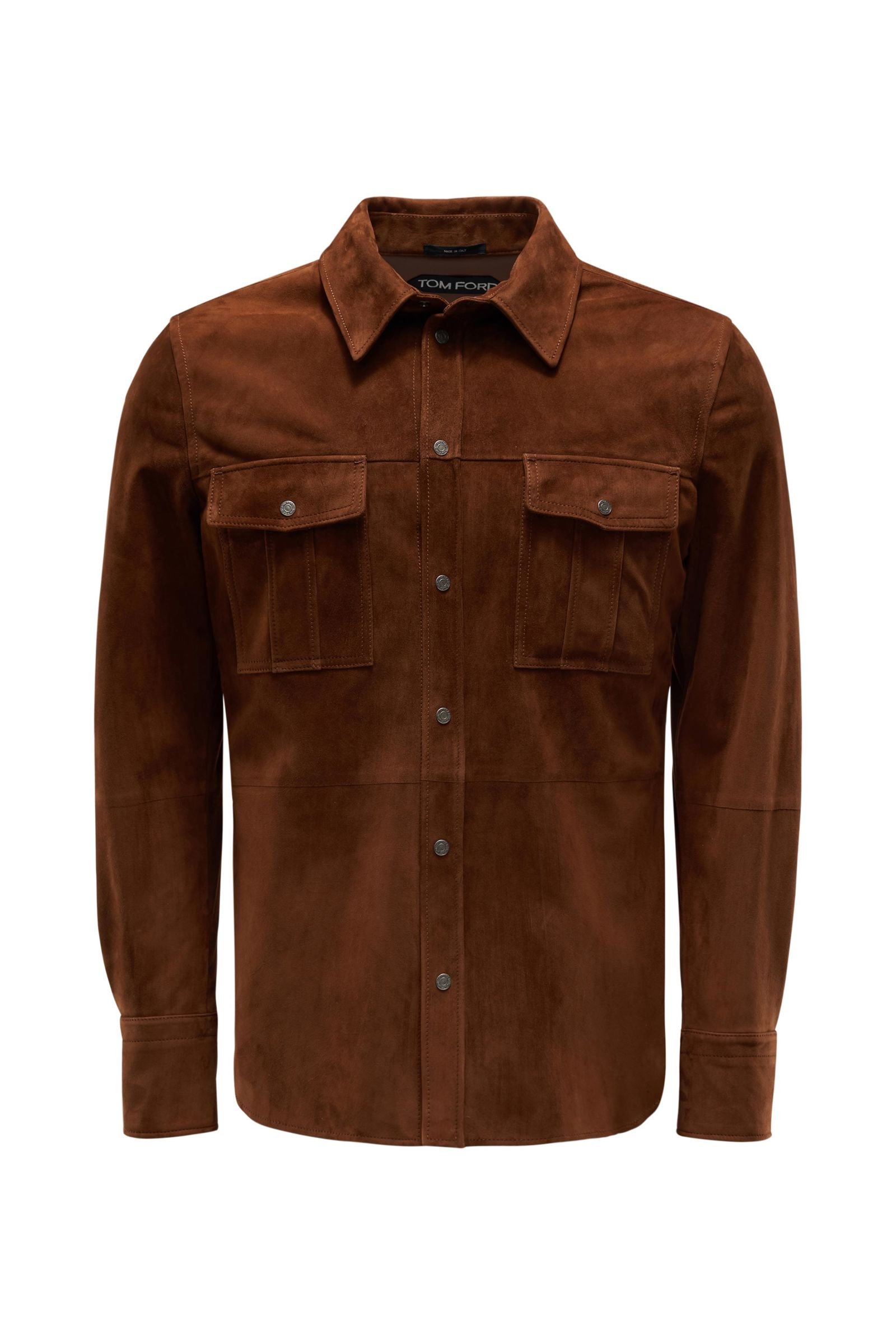 Suede jacket brown