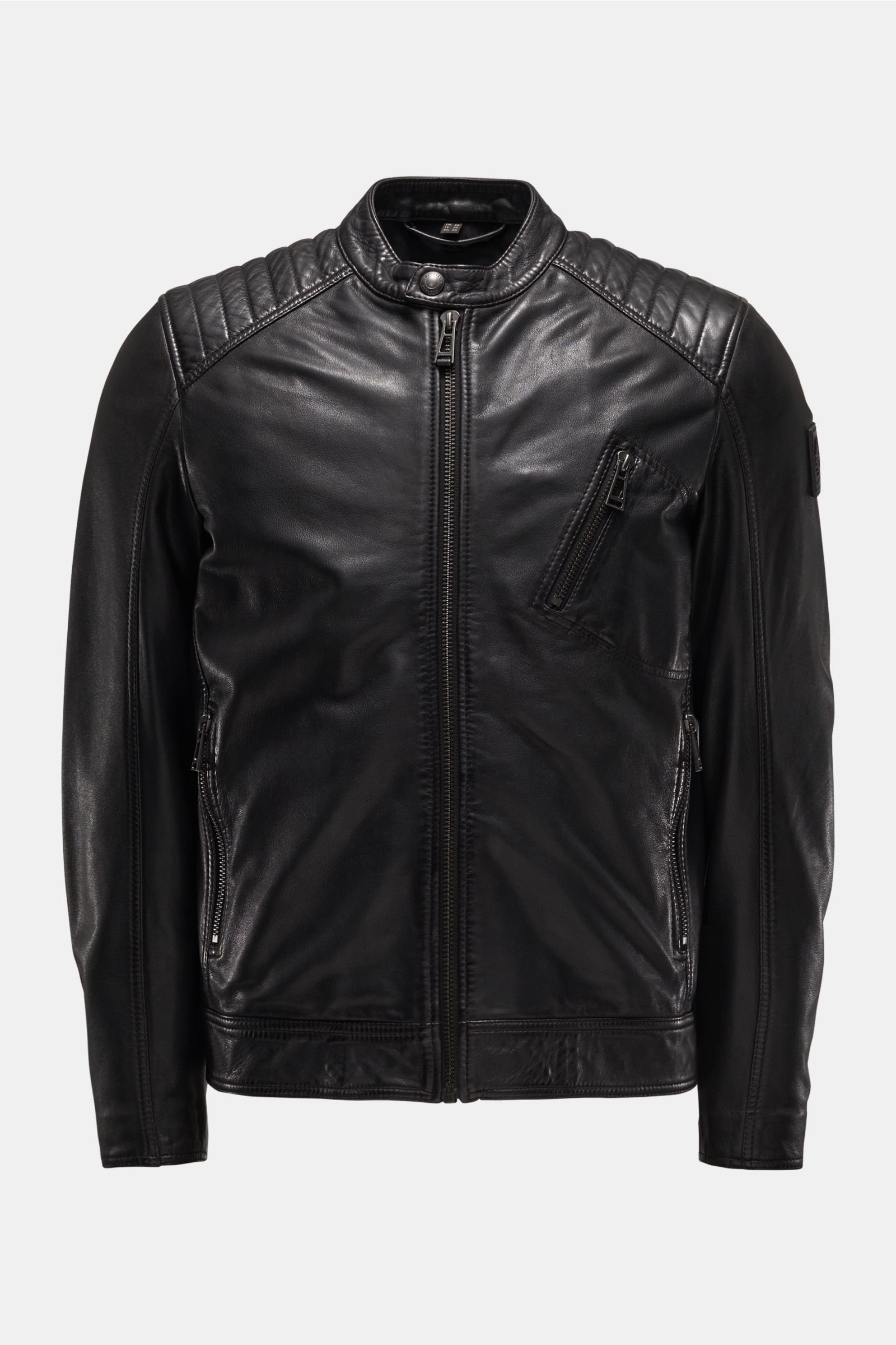 Leather jacket 'V Racer' black