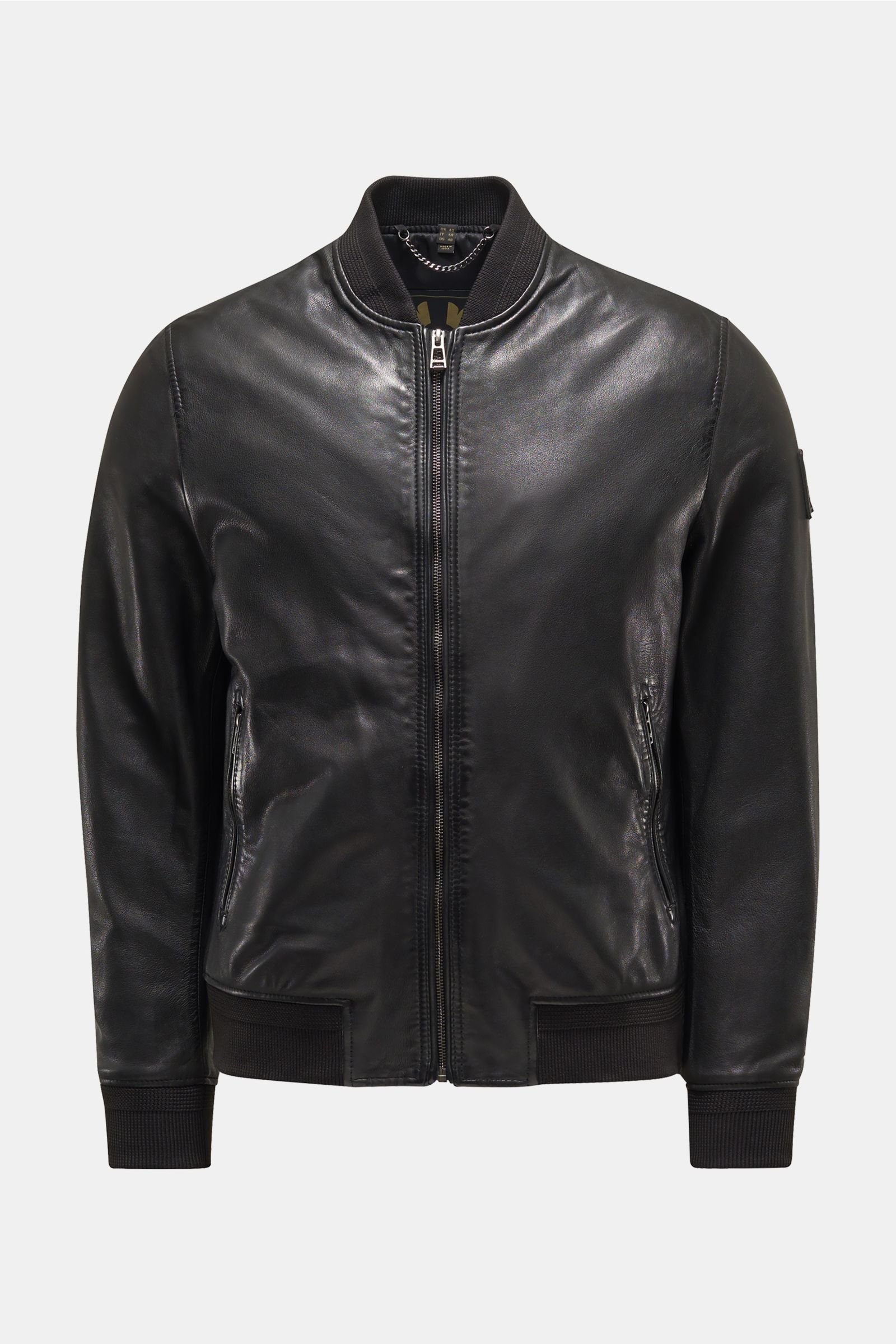 Leather blouson 'Bayling' black