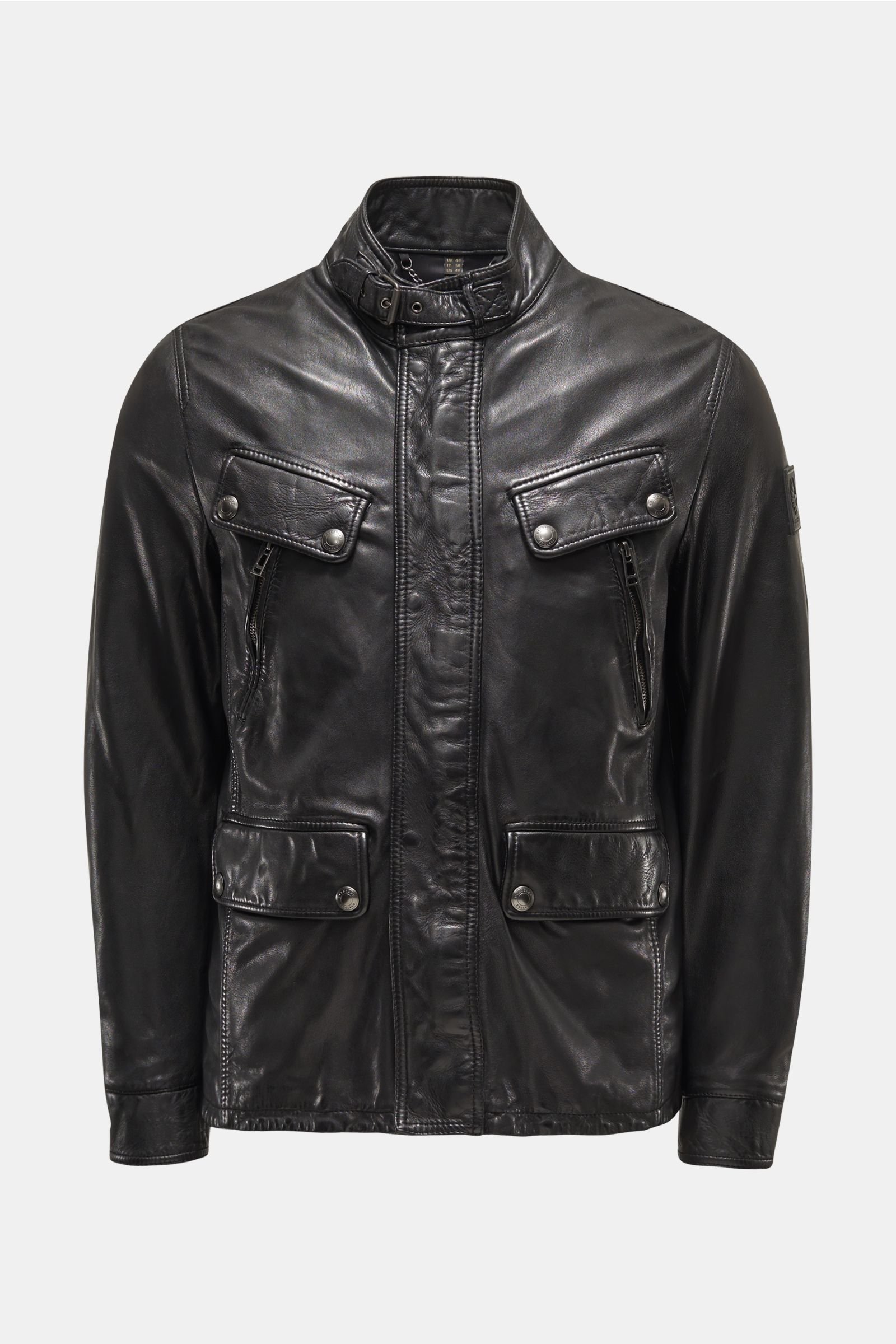 BELSTAFF leather jacket 'Denesmere' black | BRAUN Hamburg