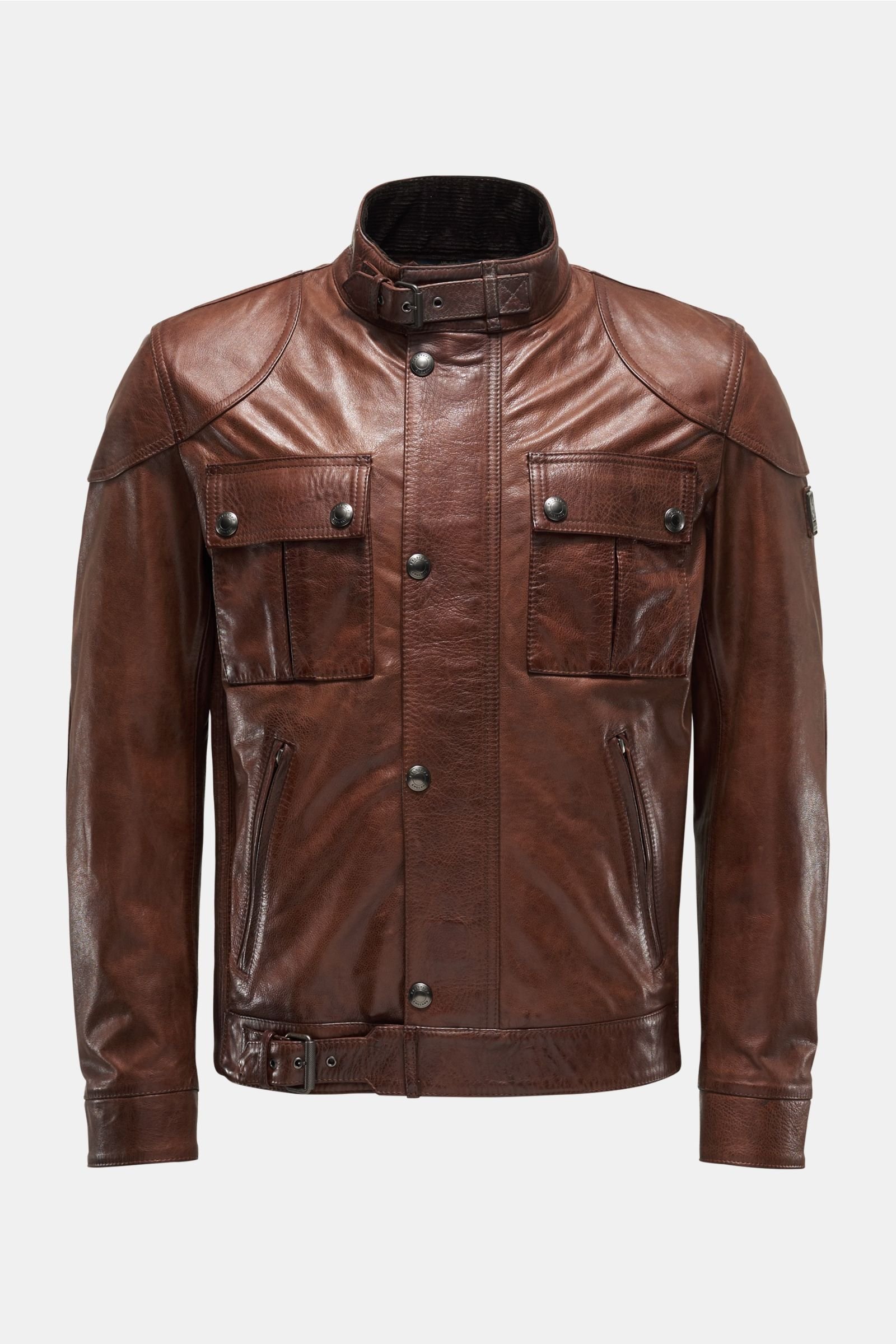 Leather jacket 'Gangster' brown