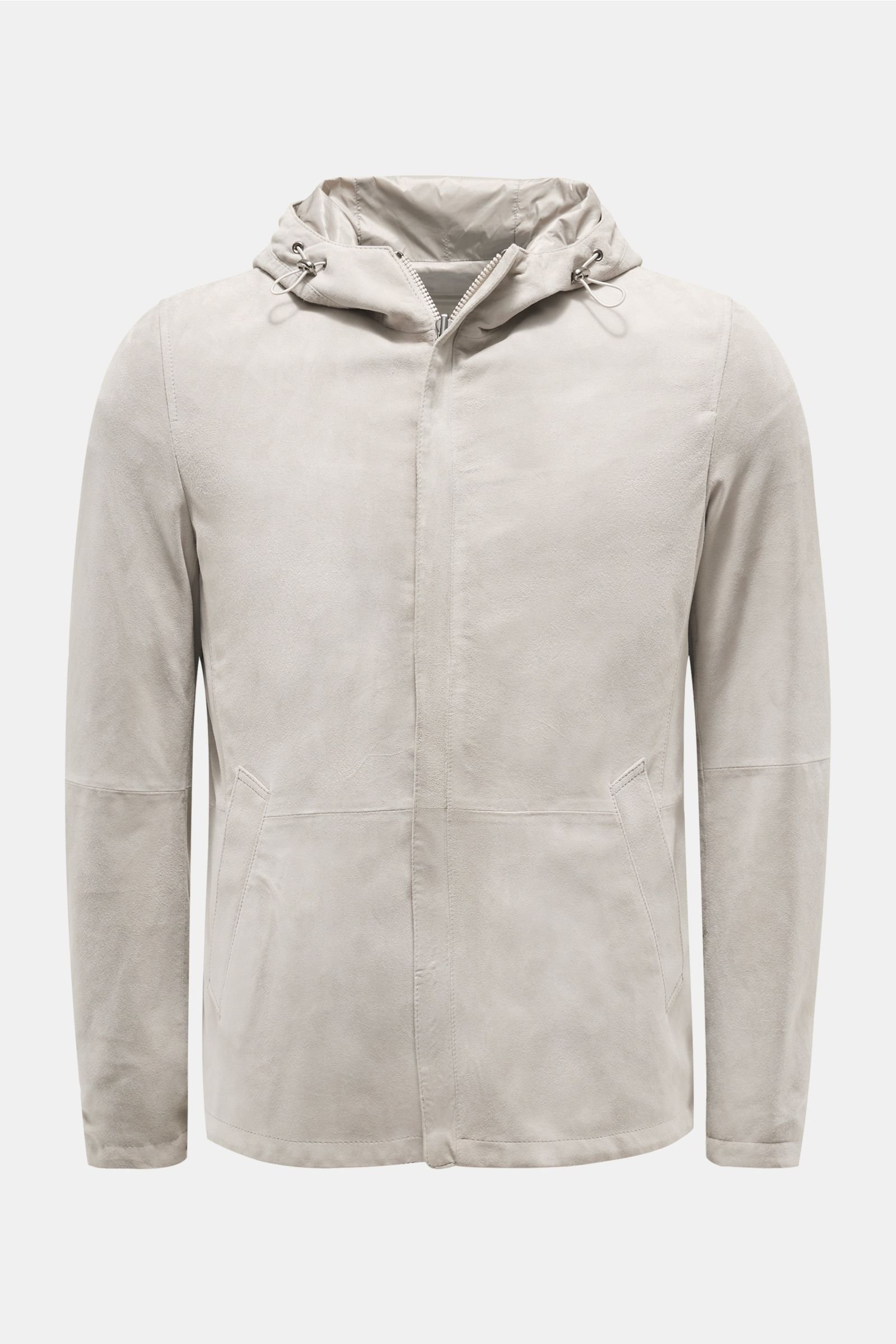 Suede reversible jacket light grey/grey-blue
