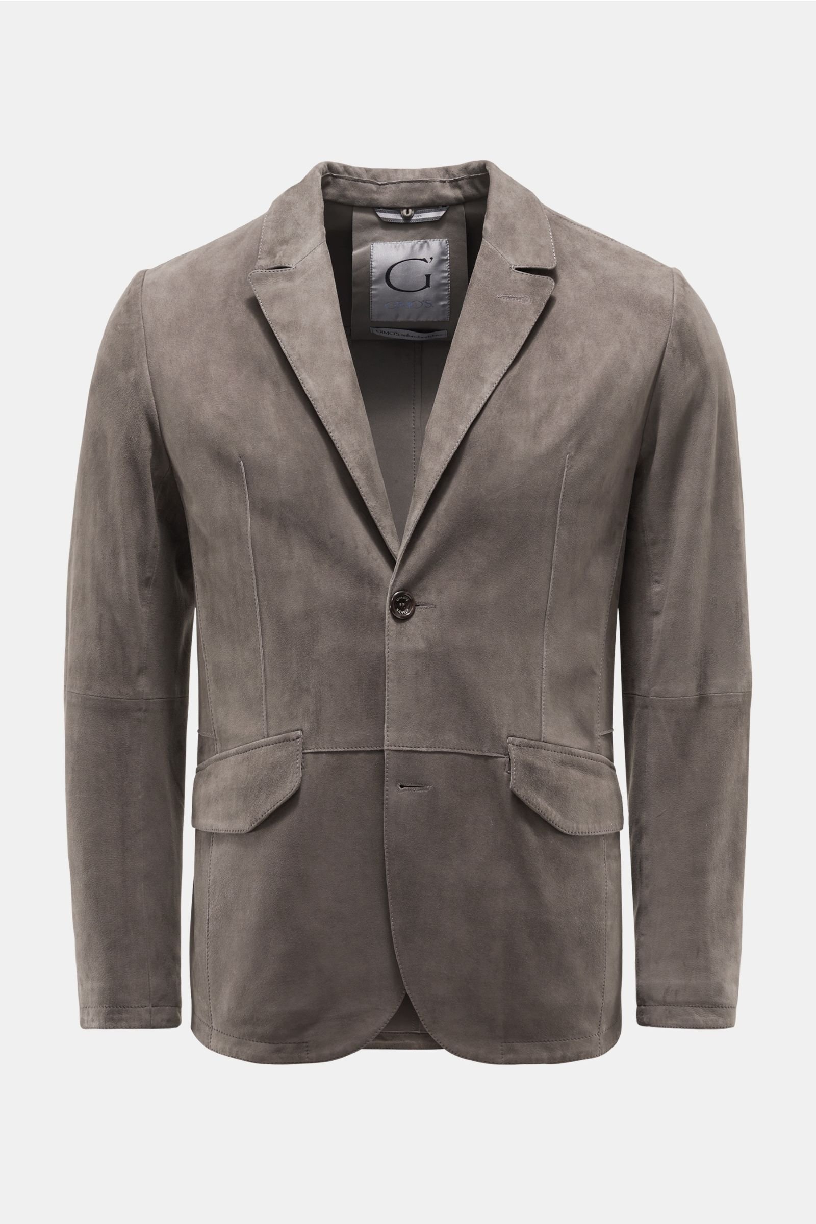 Suede jacket grey-brown